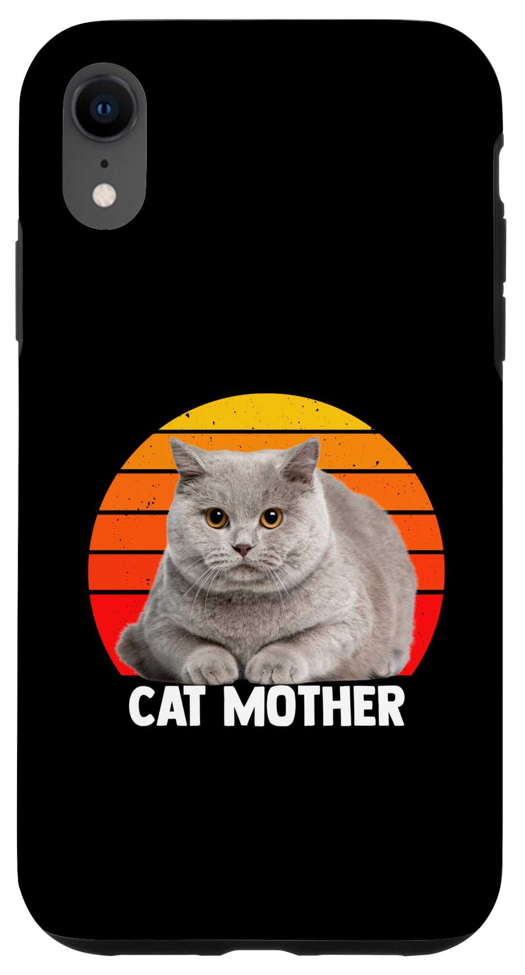 iPhone XR キャットマザー ブリティッシュショートヘア キトンラブ キティキャッツ レディ スマホケース