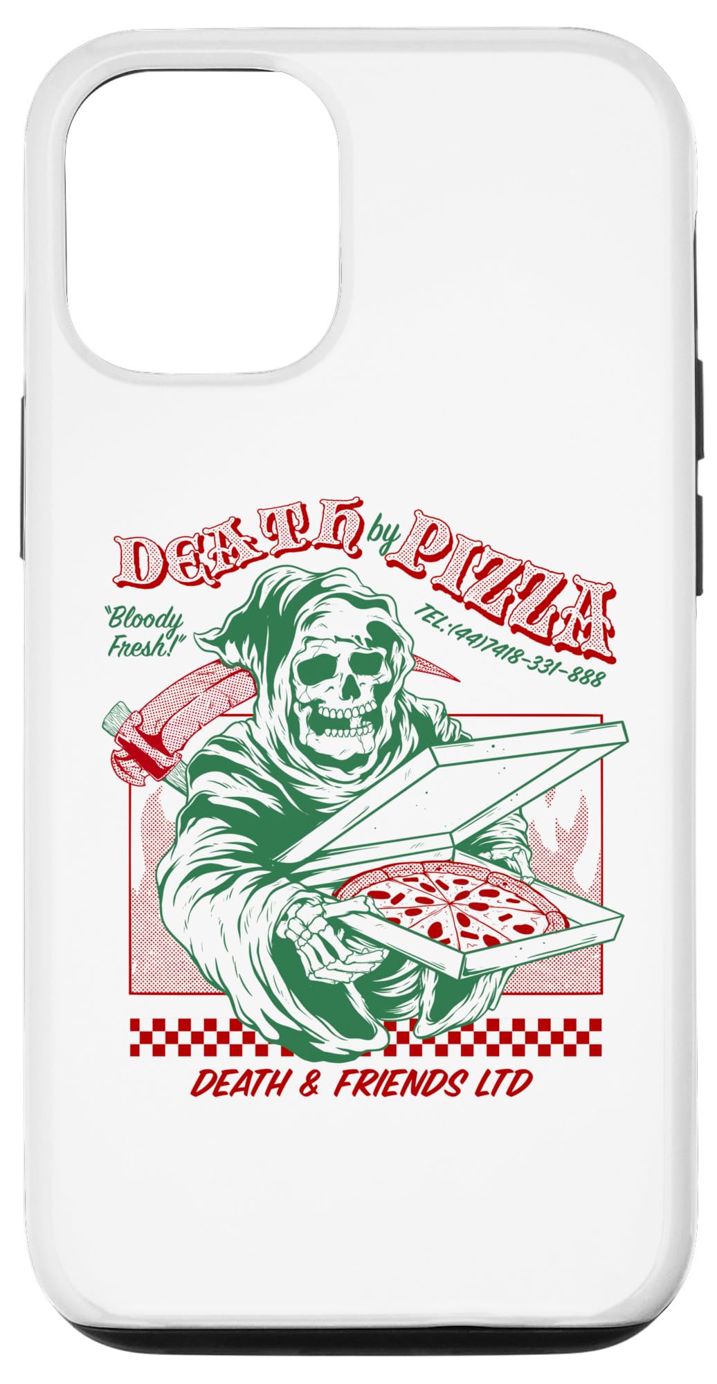 iPhone 13 Pro Death by Pizza / Pizza of Death for Men, Women, & Youth スマホケース｜WES STORE