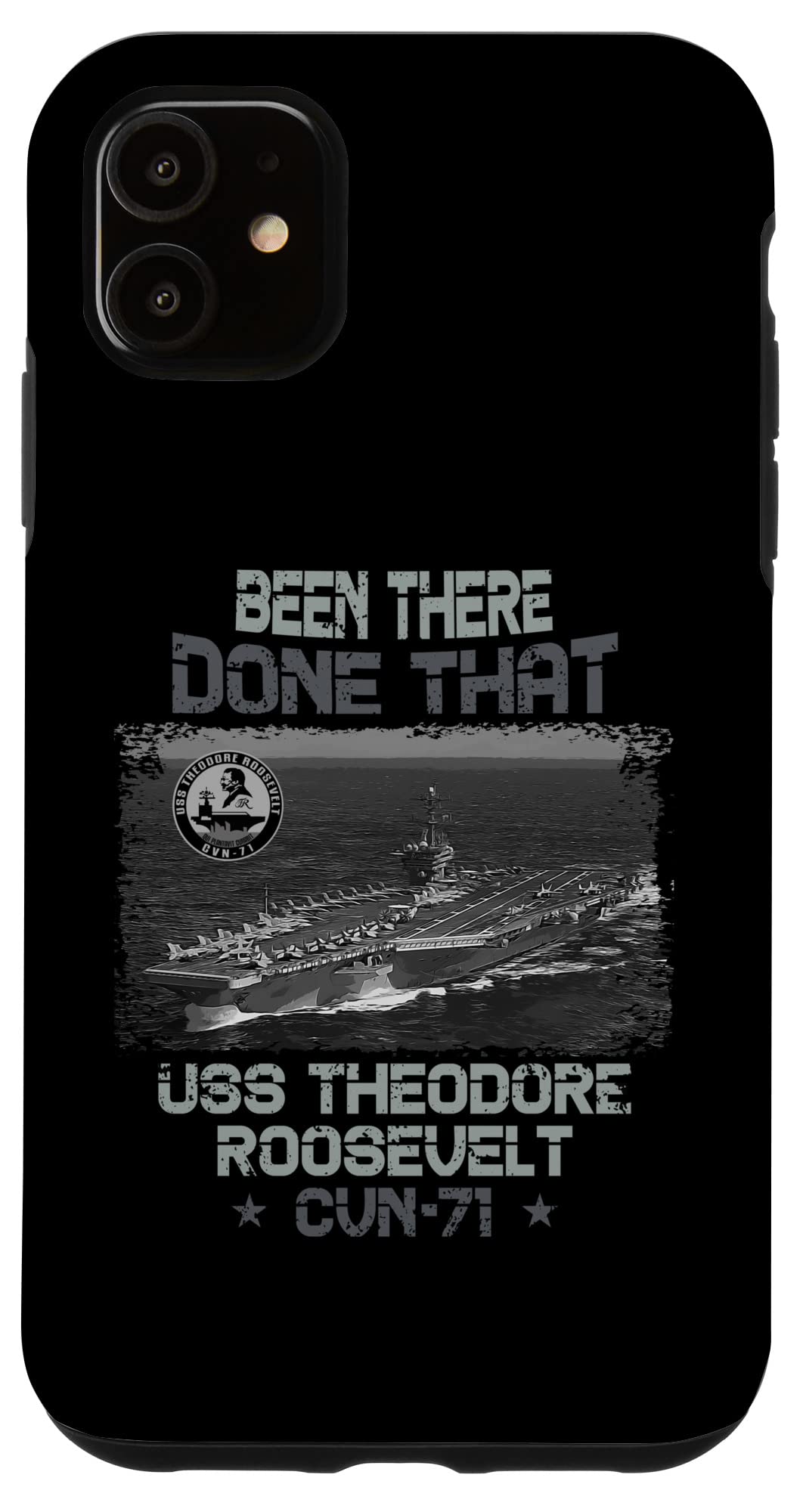 iPhone 11 USS セオドア・ルーズベルト CVN-71 航空母艦 米軍 スマホケース