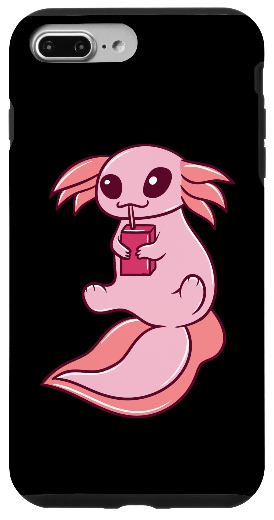 iPhone 7 Plus/8 Plus Axolotl パステルゴス ストロベリー ミルクシェイク 日本のアニメ スマホケース