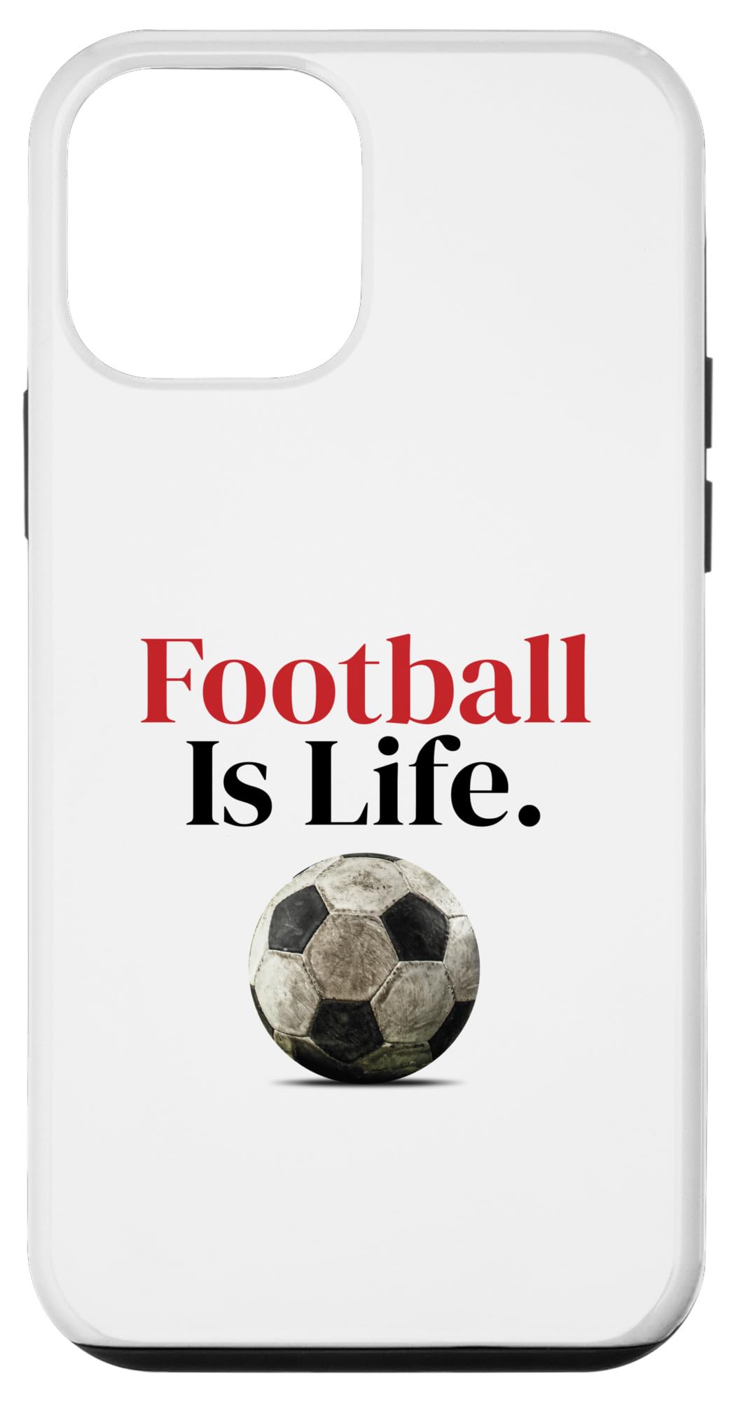 iPhone 12 mini Football Is Life-Soccer 気違いかかわり合い商いもの スマホケース