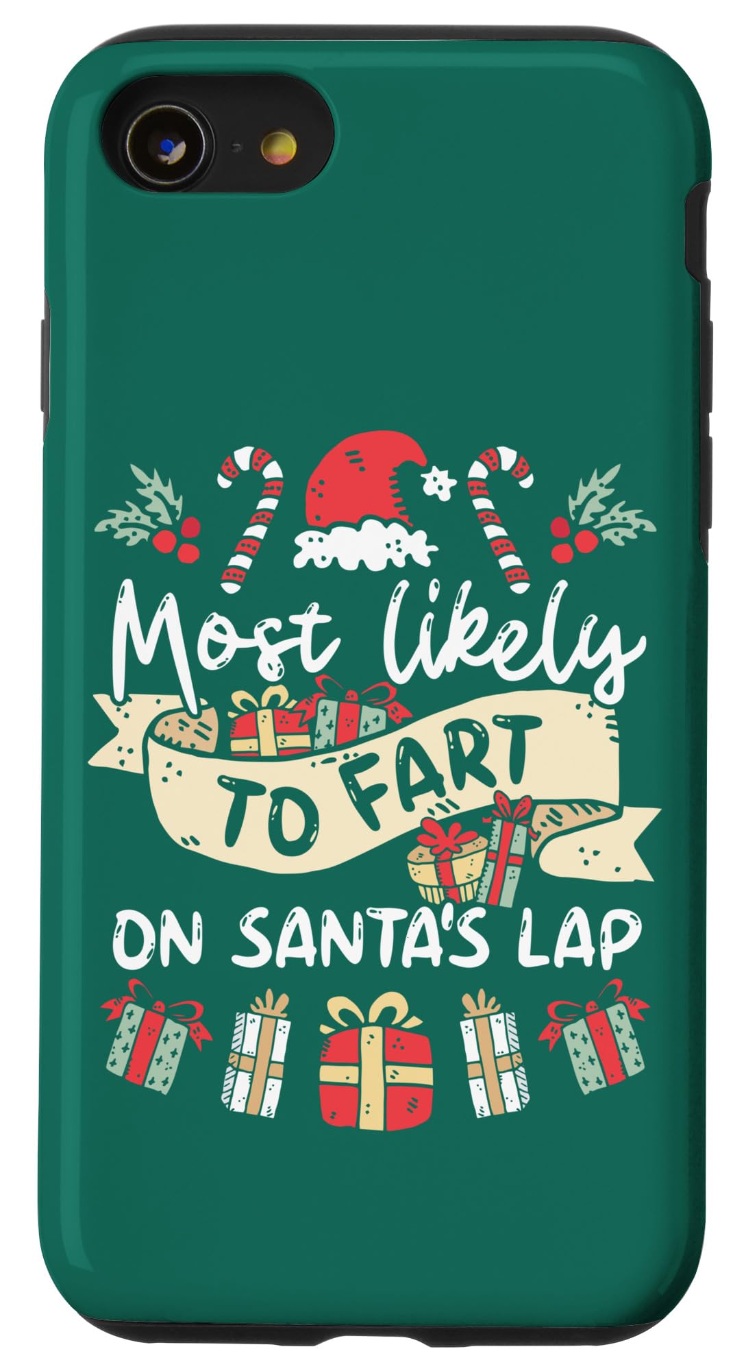 iPhone SE (2020) / 7 / 8 Most Likely To Fart On Santas Lap Family マッチング クリスマス スマホケース