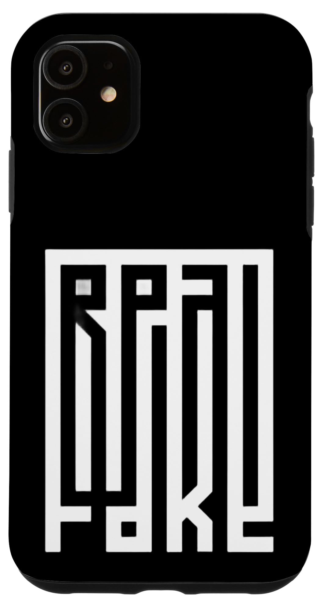 iPhone 11 Real/Fake 本物/まがい物 ? かぎ分けるで遊ぶ スマホケース