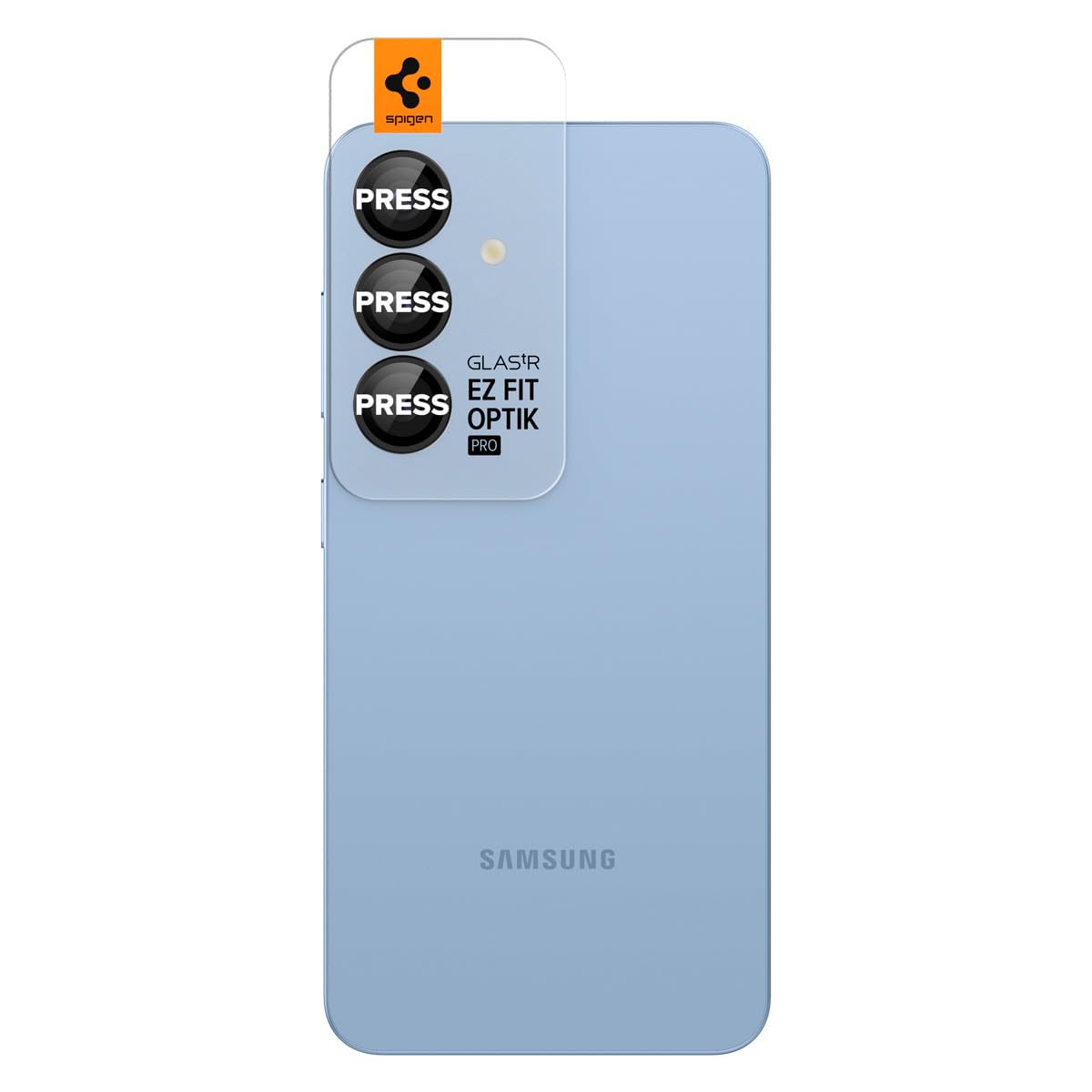 Spigen Galaxy S25 写真機保護すること写真フィルム 9H硬度強化因子硝子 貼り後ばらい一揃いの道具付き添い人 銀河系S25相応う 水晶体プロテクター ２枚入 (黒いこと) AGL09090