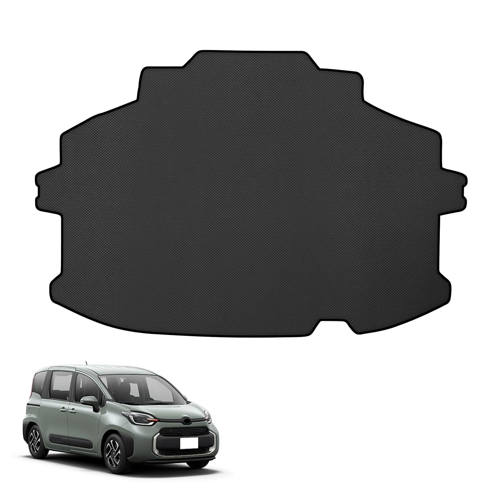 新型 シエンタ 10系 7人乗り 車種専用 ラゲッジマット SIENTA mxp系 専用 2Dトランクマット PVC素材 カーゴマット 滑り止め 巻け収納 保護マット 防水 耐汚れ 耐摩擦 ラゲッジトレイ 取付簡単 カ