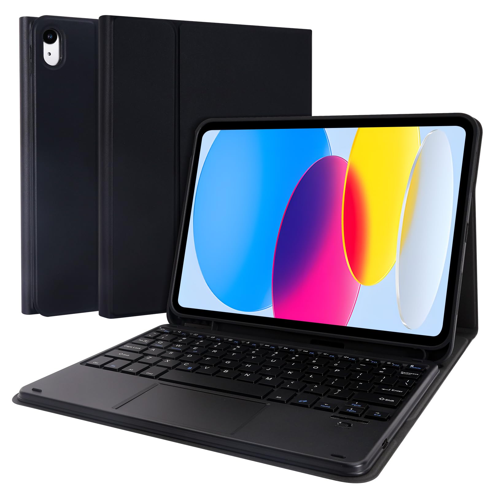 LAMA iPad鍵盤容れもの iPad Air 11in (M2) 2024 \u0026 iPad Pro 11in (第4時人/第3時人/第2時人/第1時人) 用 10.9in iPad Air 第4時人/第5時人用 木筆保持者付き添い人 脱着式 多角度自然調整 黒いこと ケース・カバー-スマートフォン・携帯電話アクセサリー
