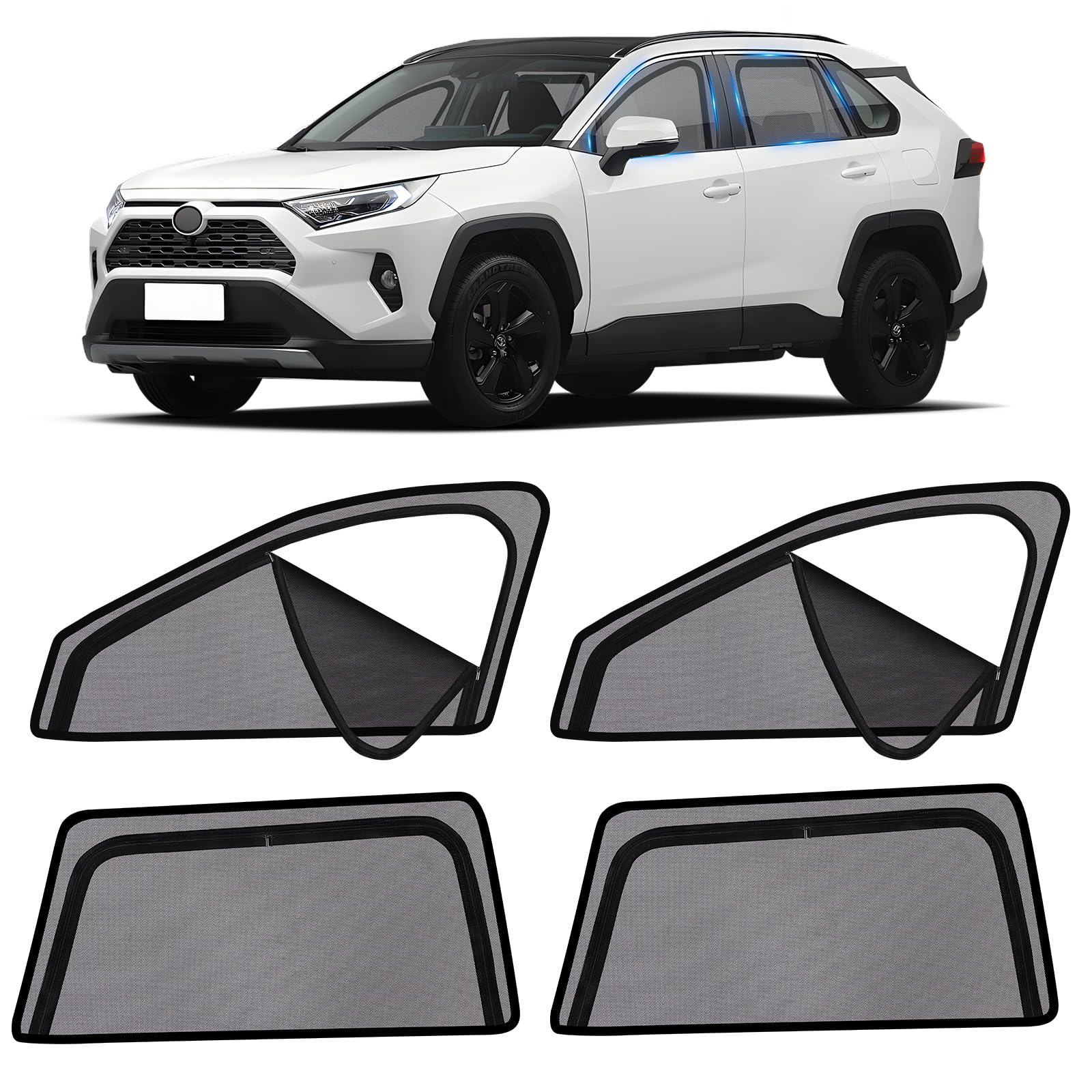 ZATOOTO トヨタ RAV4 50系専用 メッシュ覆い布 磁石式 殺虫剤サイバー空間 姿勢用 網戸 ファスナーの絵図面 目かくし 包みかくし 遮光 通気 紫外線とり捨てる 虫除け 秘め事保護すること 滑りだし飾り気の無い 納める袋 スマートフォン・携帯電話アクセサリー-ケース・カバー-スマートフォン・タブレット