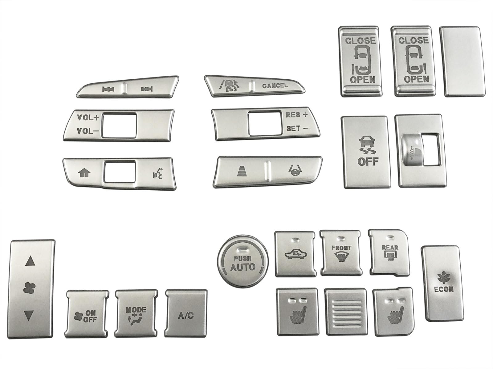 BRIGHTZ N-BOX JF5 JF6 ステンレスインテリアパネルスイッチカバー サテンシルバー 23PC 【 SWI－COV－071 】 JF 5 JF 6 NBOX エヌボックス エヌ ボックス Nボックス 15,387円