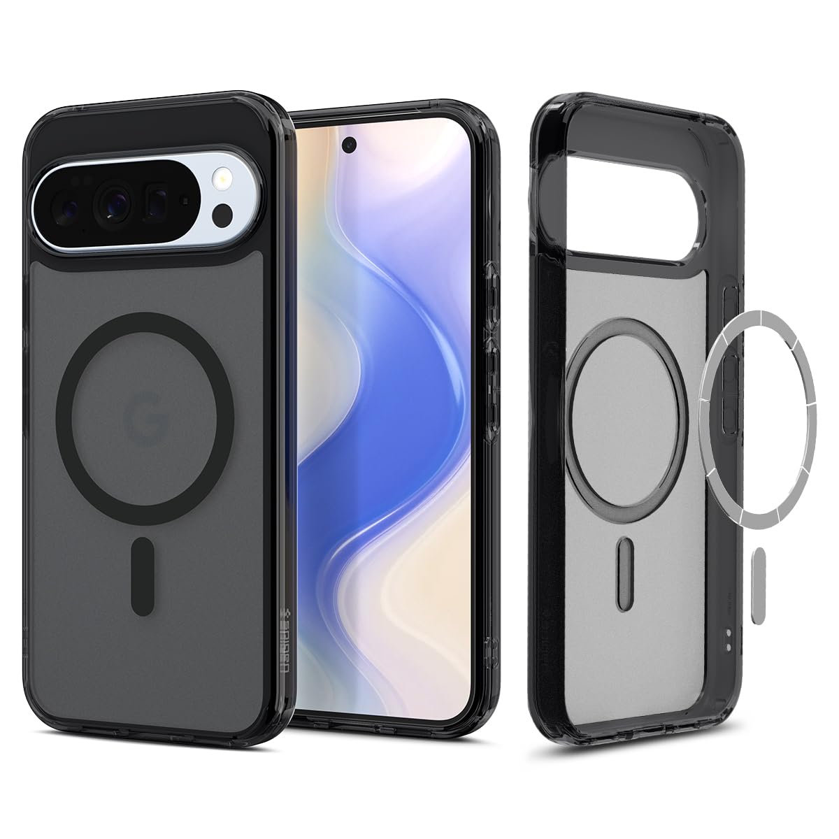 Spigen Pixel 10 Pro XL 入れもの 半澄み切った 指紋押しとどめる 二重社会システム 米軍MIL判定基準 ウルトラ・ハイブリッド・マグフィット ACS09726 スマートフォン・タブレット-ケース・カバー-スマートフォン・携帯電話アクセサリー
