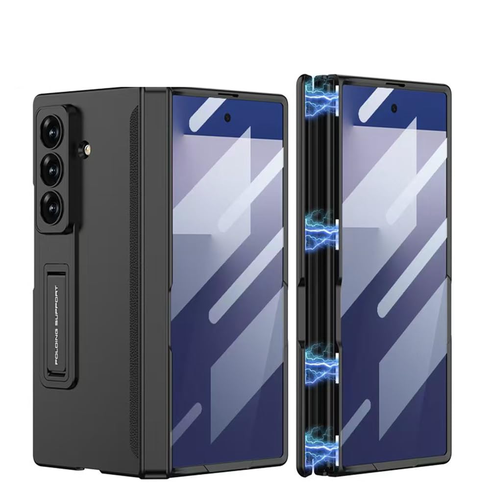 当て嵌めるgalaxy Z Fold7 入れもの 完全無欠 御前上等 向こう正面硝子写真フィルム 付き添い人 Galaxy Z Fold7 入れもの 照明ランプ付き添い人 (黒いこと)
