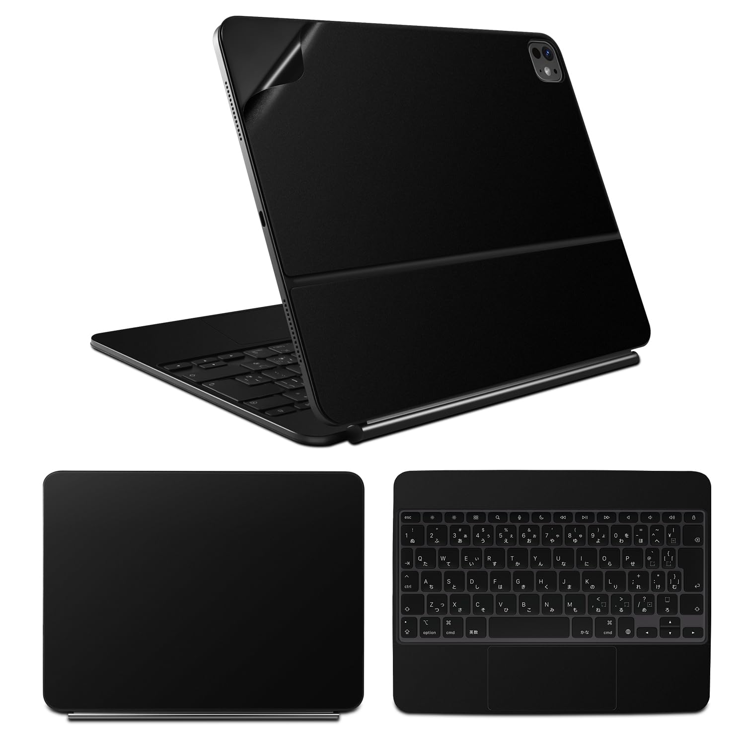 IMMOENUC 適合2024 IPad Pro M4 (A2836/A2837) Magic Keyboard 保護カバー 11インチソリッドカラーステッカー、全身ビニールプロテクター、耐久性素材、プレカットデザイン（黒） 4,723円
