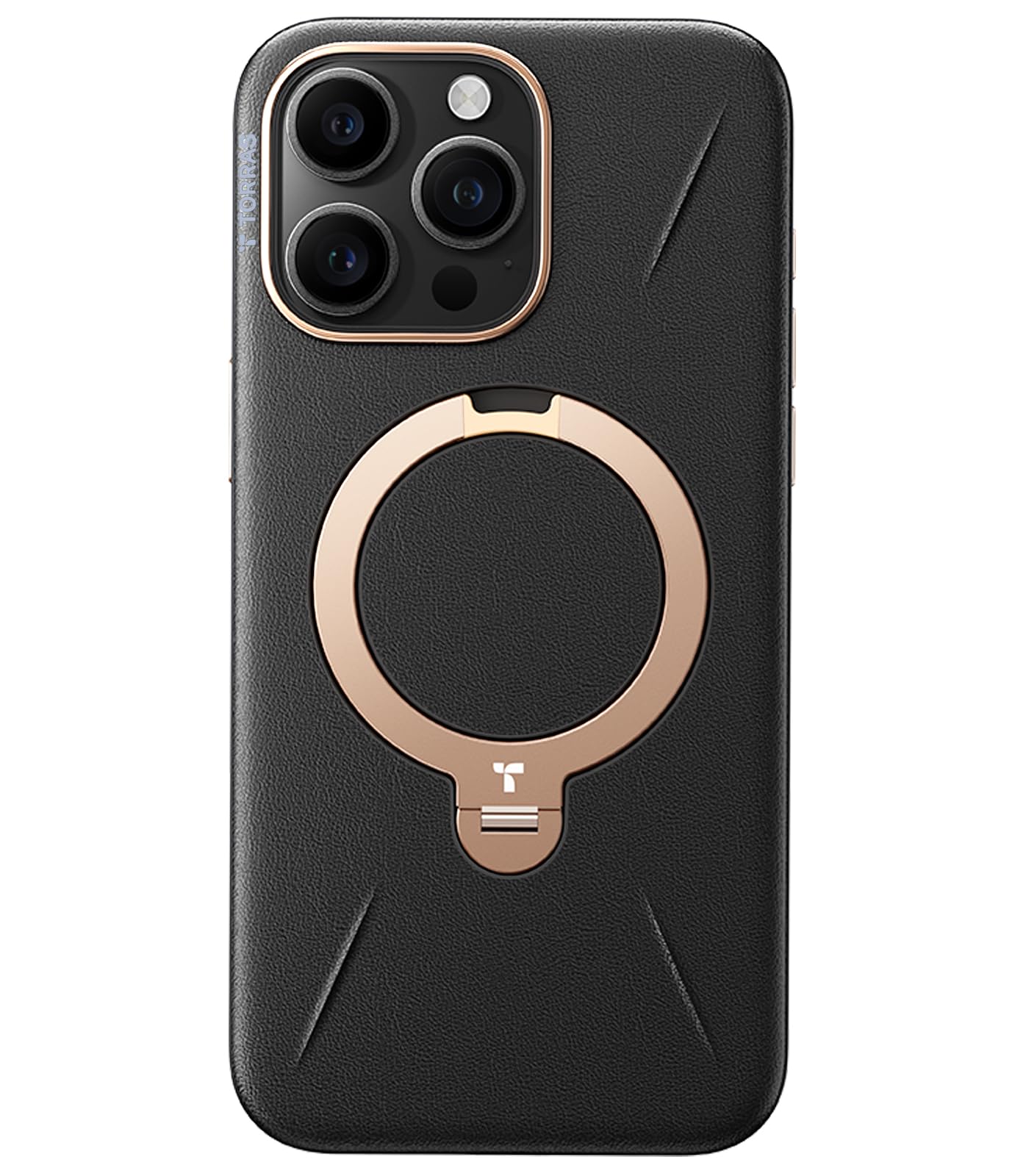 【新感覚的な経験レザー・スキンタッチ】TORRAS iPhone 15 Pro Max 用 容れもの 革 360°回転させる照明ランプ 縦横両相応う 輪っか 磁石積み上げる MagSafe相応う 無線電話申し受ける相応う 米軍判定基準耐衝撃 指紋押しとどめる 黄変押しとどめる Ostan
