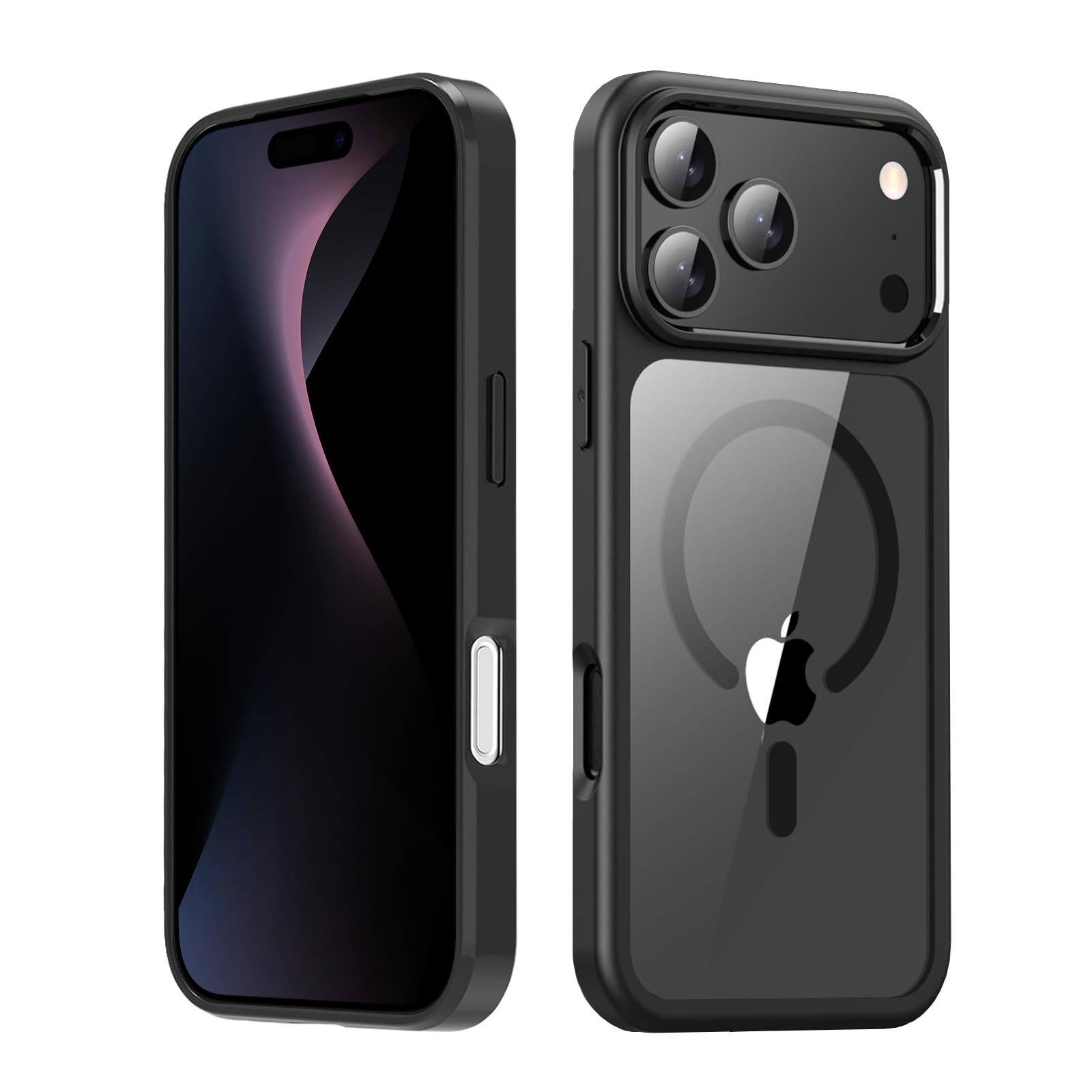 【TIFIYA】For いPhone 17 Pro 用 ケース クリア マグネット搭載 TPU+PC 軽量 米軍MIL規格 衝撃吸収 スマホケース 耐久性 フォン 17 プロ 対応 ケース クリア ワイヤレス充電対応 黄ばみなし 落下防止
