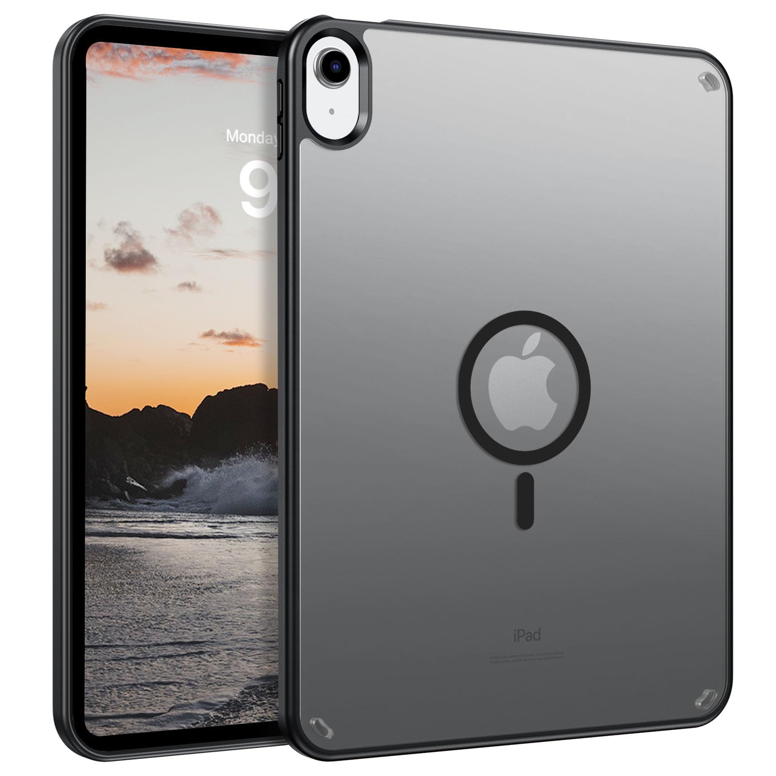 VENINGO iPad 11時人 入れもの (A16) 11in 2025青写真 iPad 第10時人 専用押しかぶせる 10.9in 2022 耐衝撃 半澄み切った 黄変押しとどめる 指紋押しとどめる MagSafe相応う 磁石積み上げる 薄型 引っ敷き入眼 原則として感 着脱飾り気の無い ソフ