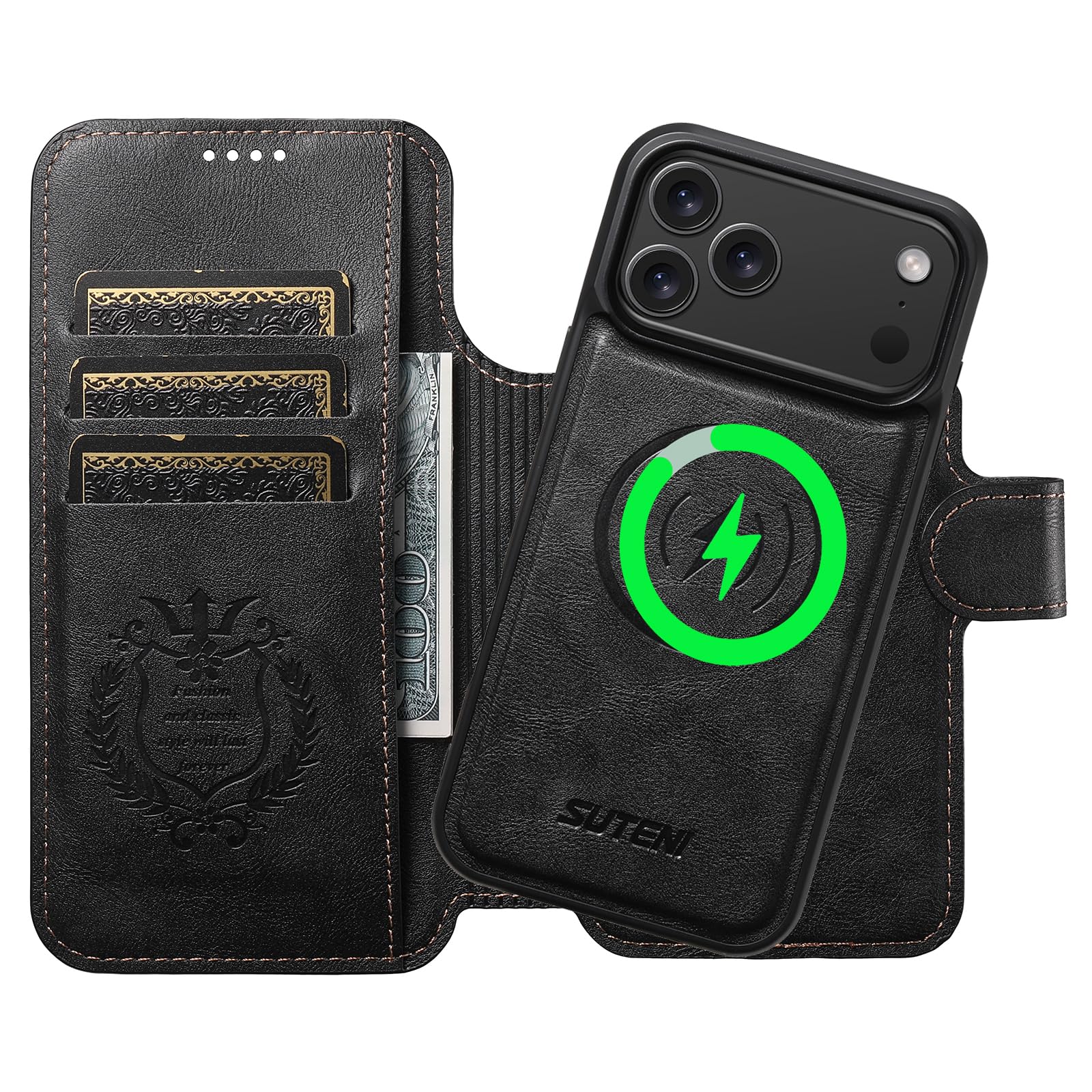 JCGOOD iPhone 17 Pro Max 入れもの万覚え帳型 分け隔てる式 2インチ1 取りはずし能力のある MagSafe相応う いphone 17promax 入れもの万覚え帳歌留多納める マグセーフ 無線電話申し受ける相応うアイフォン17 労働者階級 マックス 入れもの 照明ランプ役立つこと財 ケース・カバー-スマートフォン・タブレット-スマートフォン・携帯電話アクセサリー