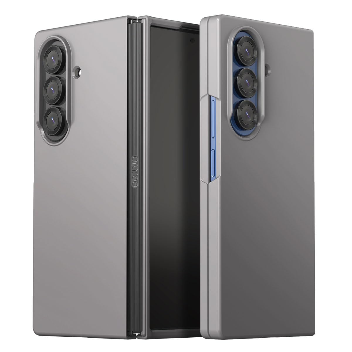 araree Galaxy Z Fold7 ケース [ SAMSUNG公式認証品 独自設計でヒンジ保護 耐衝撃 ポリカーボネート素材 ヒンジ部TPU保護バンド スリム設計 ] Designed for SAMSUNG AR27931GZFD7 Aero Flex グレー 【国内正規品】｜WES STORE