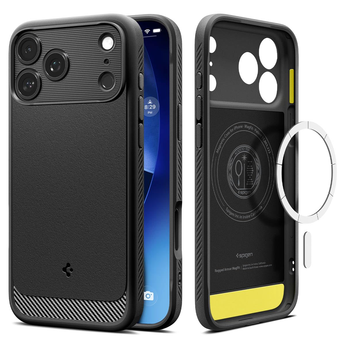 Spigen 【創業18年の技術力】 iPhone 17 Pro Max MagSafe対応 マグネット搭載 マット 耐衝撃 米軍MIL規格 ラギッド・アーマー・マグフィット (マット・ブラック) ACS09886｜WES STORE 7,726円