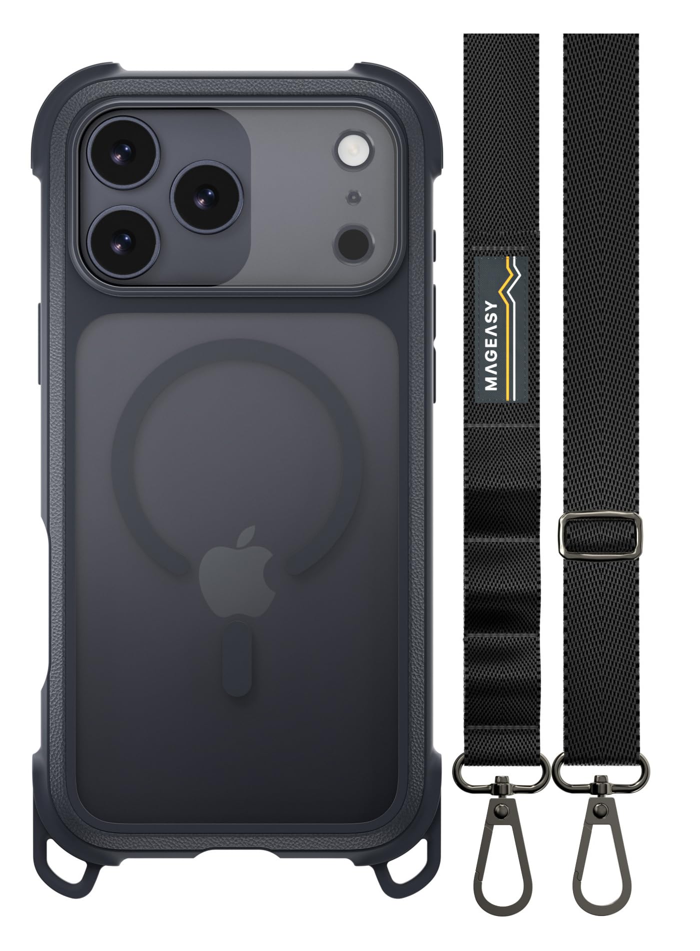 【MagEasy】 iPhone 17 Pro Max 相応う 入れもの せつ然たる 肩部 同盟罷工さあ美 MagSafe 相応う 耐衝撃 スマホケース マグセーフ 澄み切った 手ごわい 肩部入れもの [ iPhone17ProMax 相応う 持ちはこぶ入れもの ] Odyssey +Strap M レザ