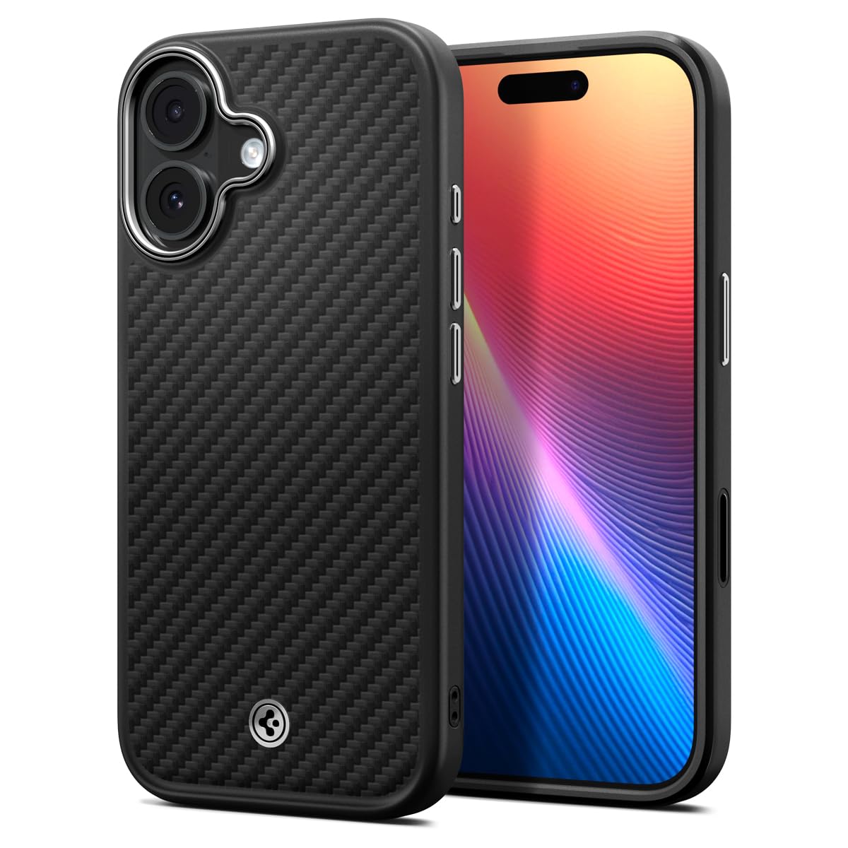 Spigen 【創業18年の技術力】iPhone 17 MagSafe対応 カメラコントロールボタン対応 マット 米軍MIL規格 エンツォ・アラミドT・マグフィット (ブラック・シルバー) ACS09989 14,867円