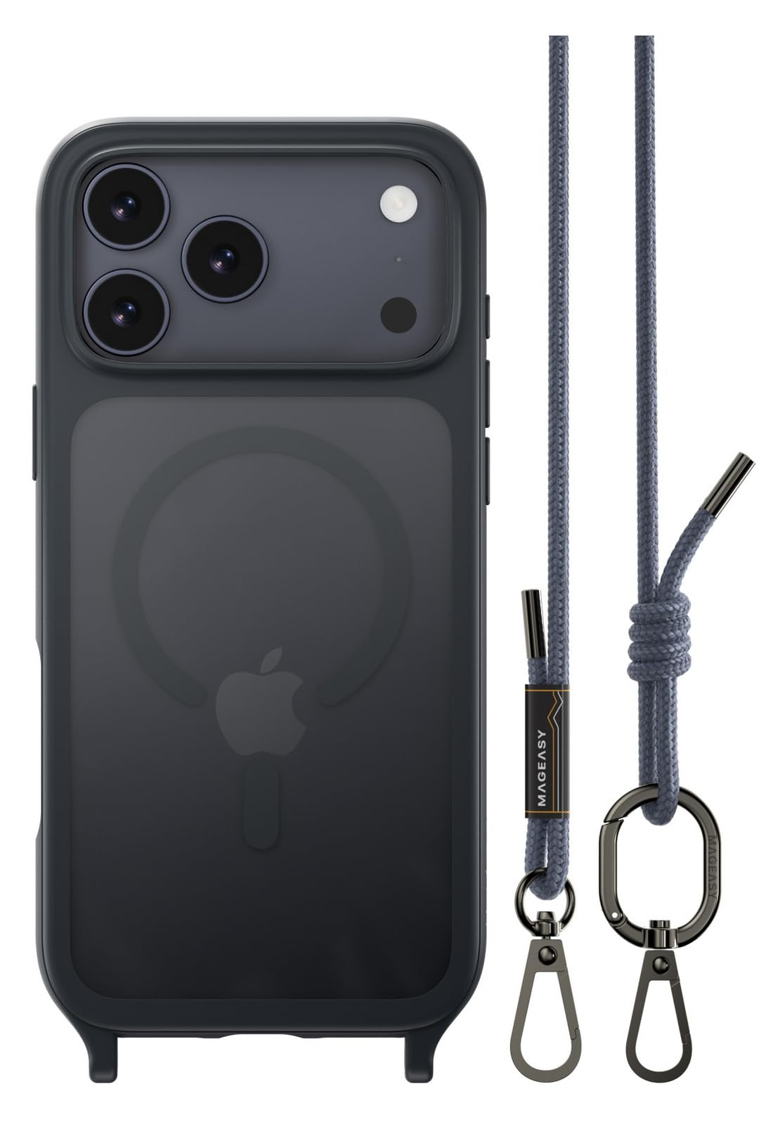 【MagEasy】 iPhone 17 Pro Max 対応 ケース ショルダー ストラップ 付き クリア MagSafe 対応 スマホケース 耐衝撃 マグセーフ 頑丈 ショルダーケース [ iPhone17ProMax アイフォン 17ProMax 対応 ] Roam M ミッ｜WES STORE