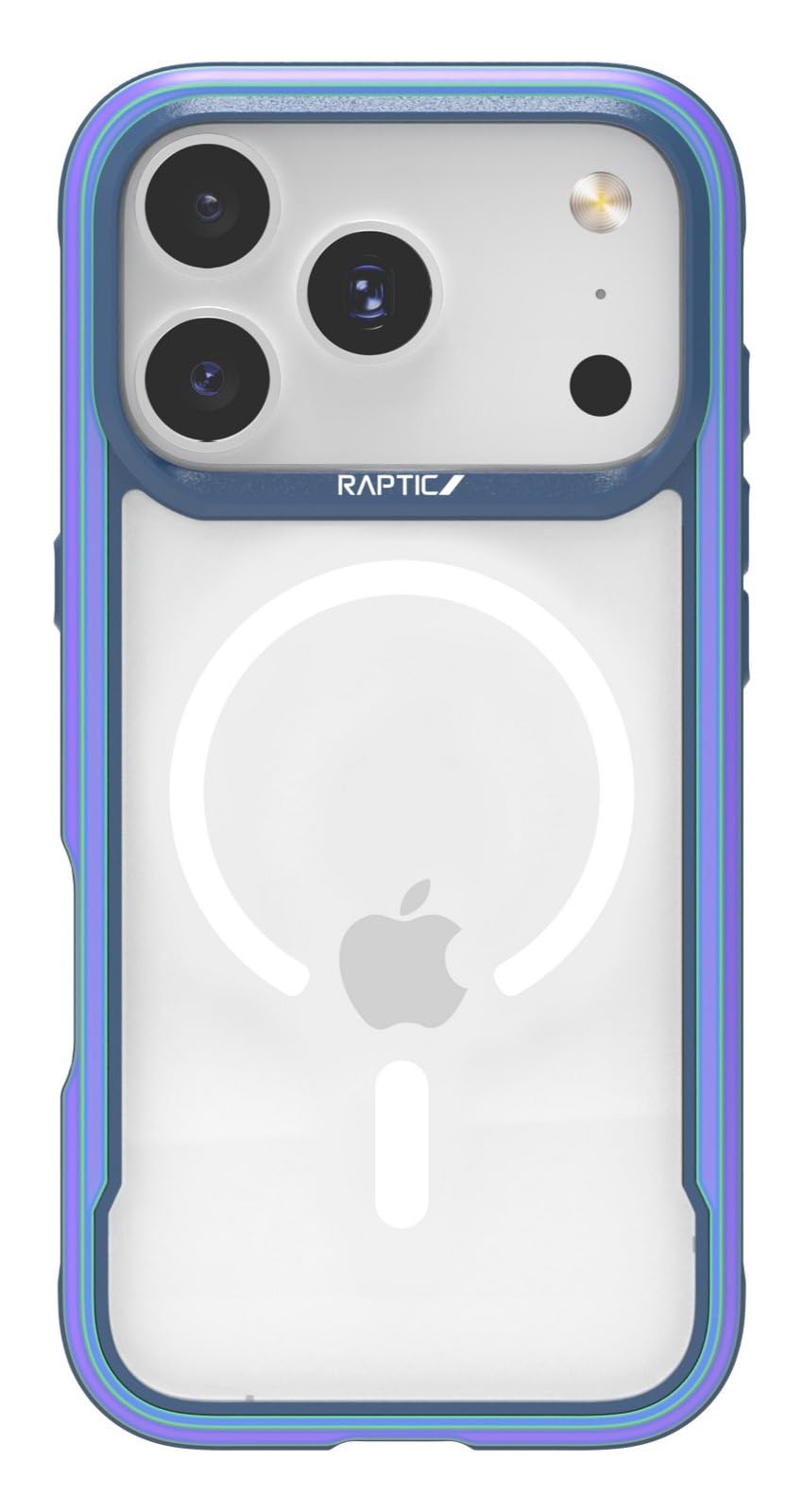 【RAPTIC】 iPhone 17 Pro Max 対応 ケース MagSafe 対応 耐衝撃 クリア スマホケース ハイブリッド 保護 マグセーフ 頑丈 透明 携帯ケース [ iPhone17ProMax アイフォン 17ProMax 対応 ] case Shield Classic イリデ