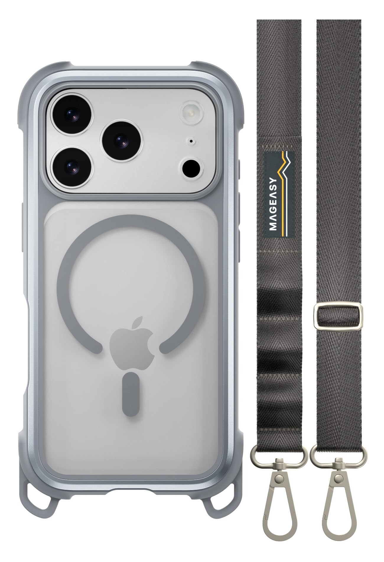 【MagEasy】 iPhone 17 Pro 相応う 入れもの せつ然たる 肩部 同盟罷工さあ美 MagSafe 相応う 耐衝撃 スマホケース マグセーフ 澄み切った 手ごわい 肩部入れもの [ iPhone17Pro アイフォン17Pro 相応う 持ちはこぶ入れもの ] Odyssey +