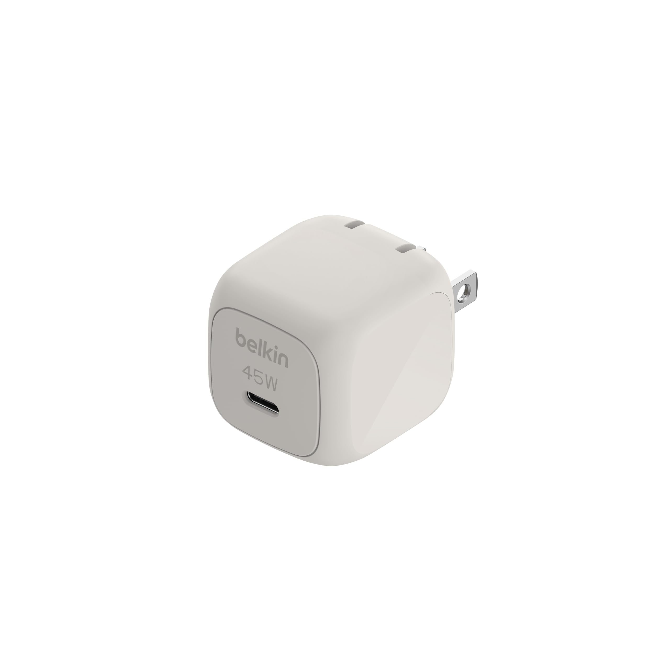 Belkin Cubic Charger 45W 申し受ける器 iPhone 16 申し受ける器 高速道路申し受ける相応う PPS相応う iPad/iPhone/Androidスマホ・タブレット各種相応う 旅するや出張に至適 折り畳み繋ぎ PSE科学技術標準尺度其れ相応 砂子 WCA013qcSA