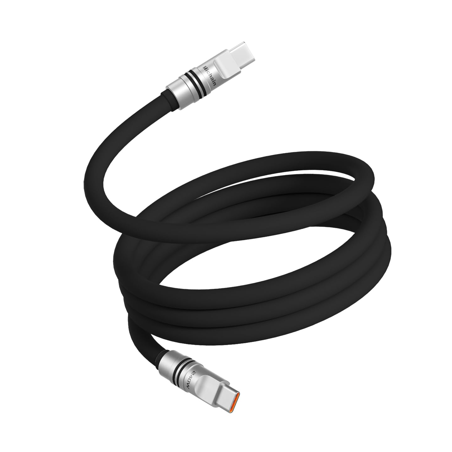 USB-C ケーブル 【PD3.1対応 240W急速充電 高速データ転送】 Type-Cケーブル 超高耐久 絡まない 断線防止 for iPhone 16/15 Pro/Plus/Pro Max、MacBook Pro/Air、iPad Pro/Air、Galaxy、PixelなどTypeC機種対応 Hichain (ブ