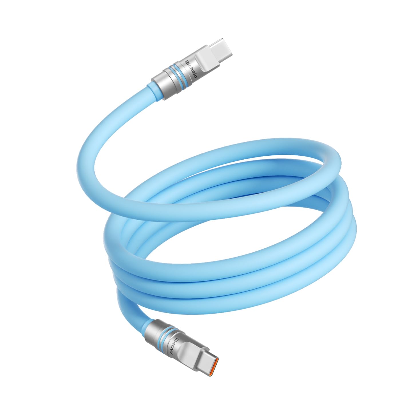 USB-C ケーブル 【PD3.1対応 240W急速充電 高速データ転送】 Type-Cケーブル 超高耐久 絡まない 断線防止 for iPhone 16/15 Pro/Plus/Pro Max、MacBook Pro/Air、iPad Pro/Air、Galaxy、PixelなどTypeC機種対応 Hichain (ブ