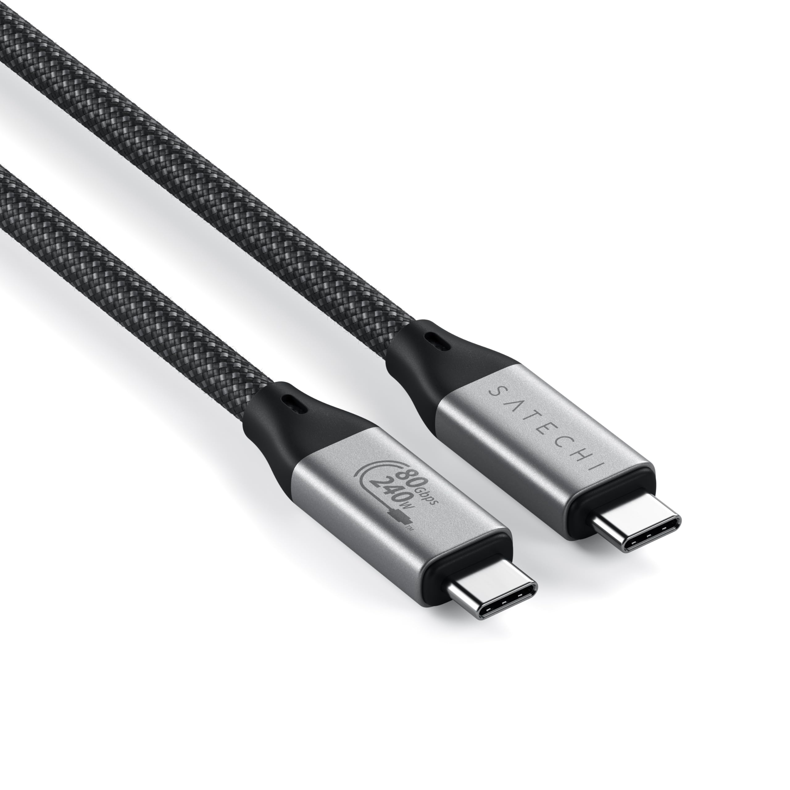 Satechi USB4 V2 Pro 有線テレビ USB-C 有線テレビ 1.2m / 3.9フィート 最大限度120Gbps高速道路資料移らす 240W給電相応う 8K挿し画最終生産物 Thunderbolt 5/4/3相応う MacBook/Windowsなど相応う