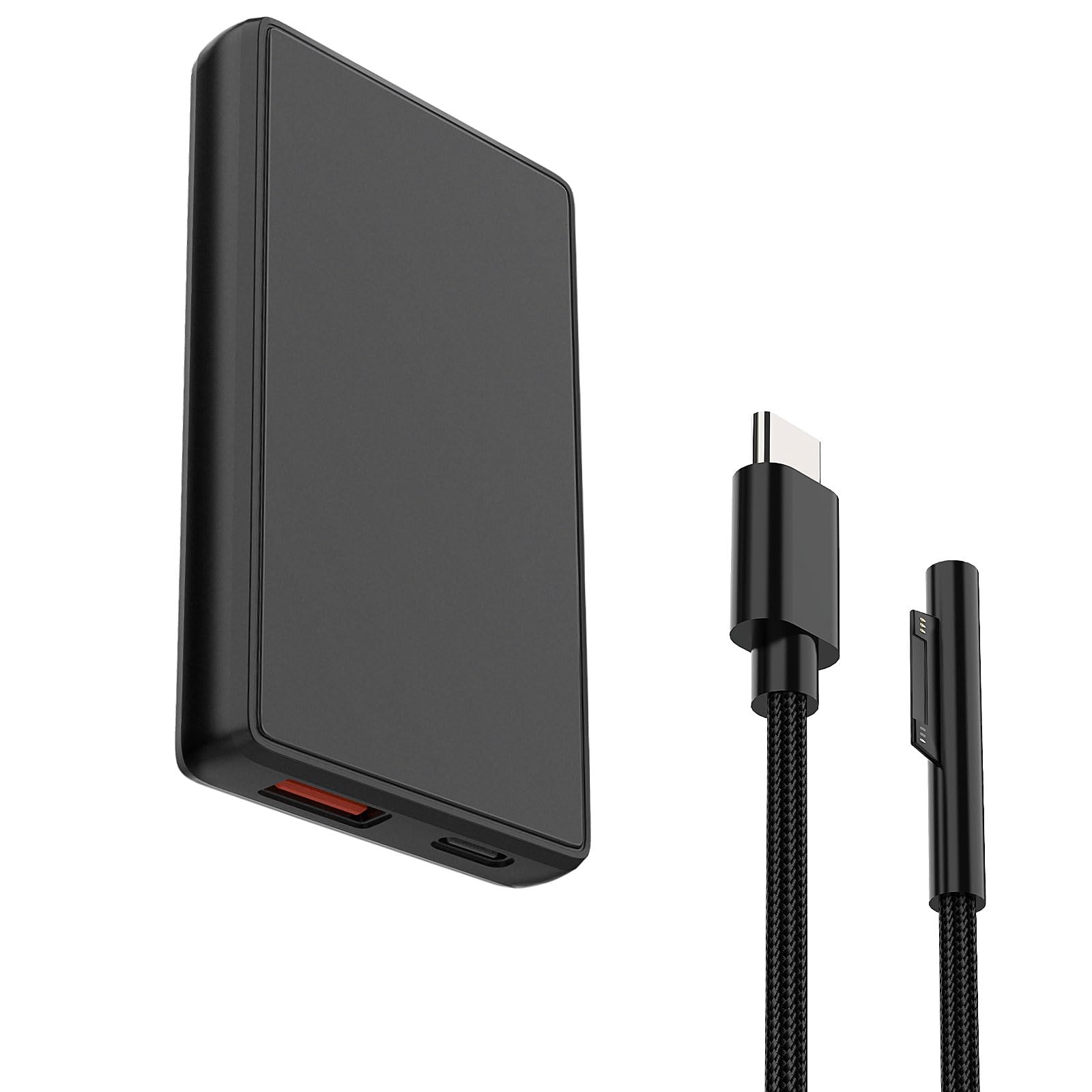 【2025革新・超薄型】互換Surface充電器 65W/45W PD急速充電 Surface Pro 充電器 対応Suface Pro11/10/9/8/7/6/Book/Laptop Goサーフェス ACアダプター 互換1800/1625/1735/1736 Surface ACアダプター PSE GaN 折畳式 USB-C&A 2