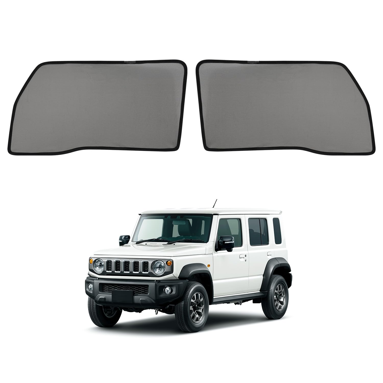 Cartist スズキ ジムニー ノマド JC74 専用 メッシュカーテン JIMNY NOMADE/SIERRA エヌボックス nボックス 2025年-現行 サンシェード カーシェード 換気 UVカット マグネット式 簡単着脱 遮光 断熱 イン