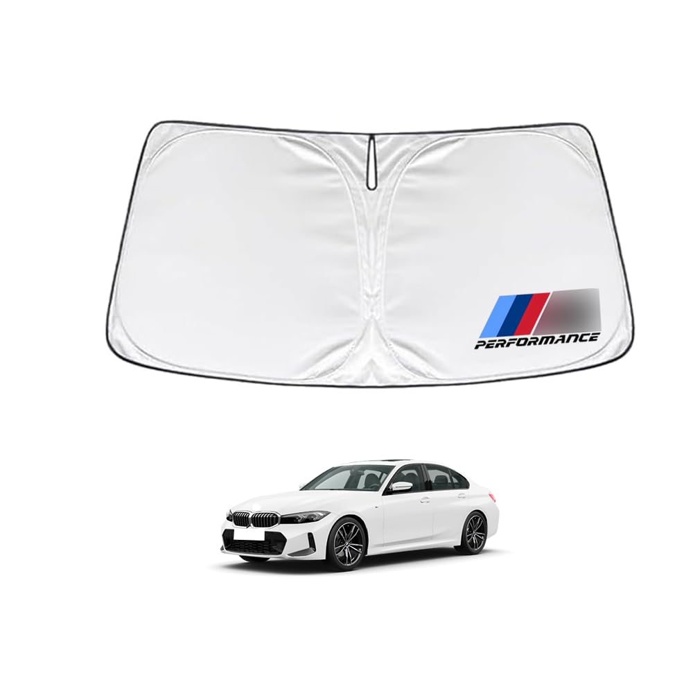 KOKATO BMWに向け 3シリーズ F30 F31 F34 2012年1月～2020年12月 車種専用設計 サンシェード 車 フロント さんしぇーど 暑さ対策 日除け 遮熱 遮光 uvカット 紫外線遮蔽 折り畳み式 収納ポーチ付き 取｜WES STORE