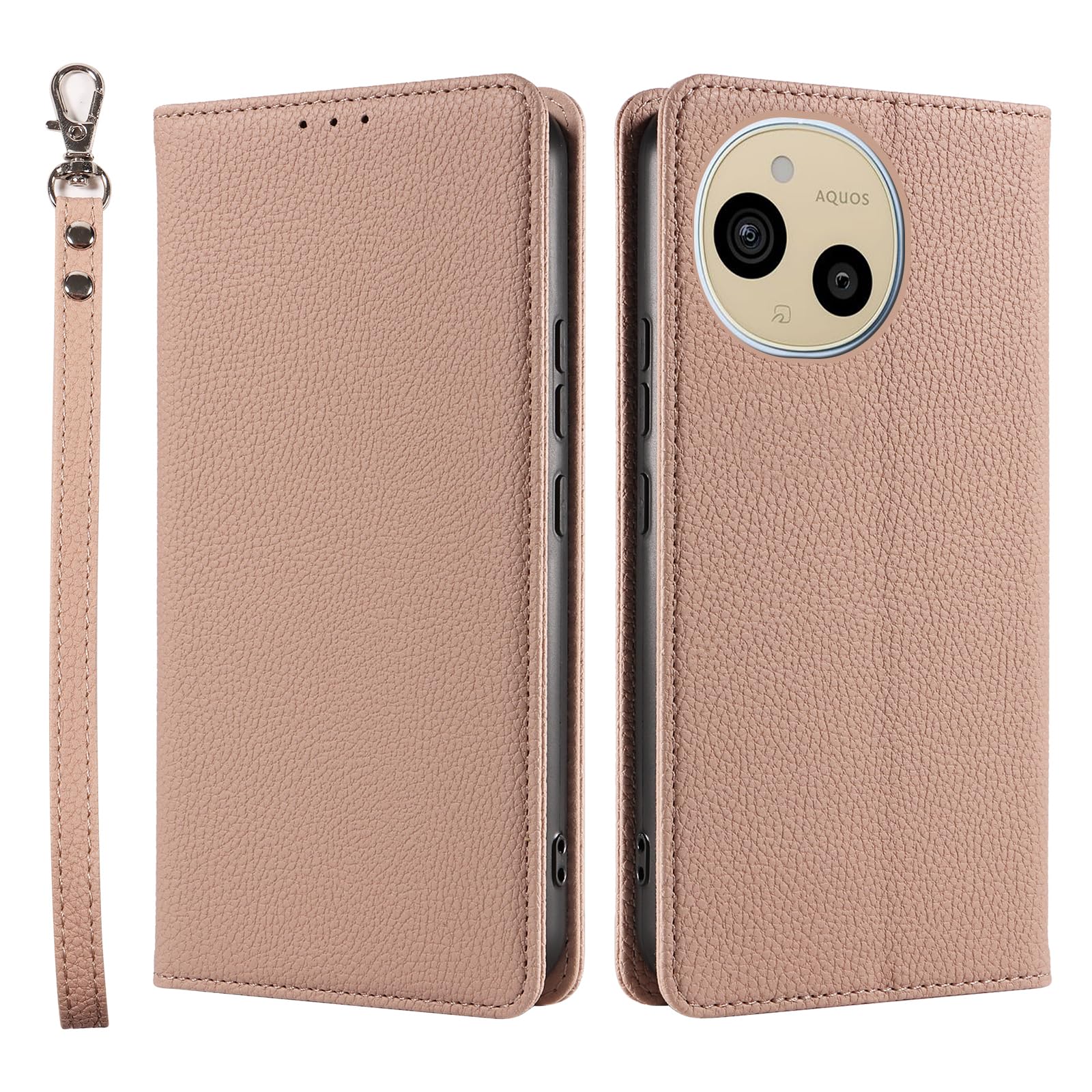AQUOS sense 9用 ケース 手帳型 カード収納 アクオス センス 9用 カバー 手帳型 SH-M29 SH-53E 上質レザー 横置きスタンド機能 折りたたみ スマホケース sense9 スタンド付き SHG14 ケース 内蔵マグネッ