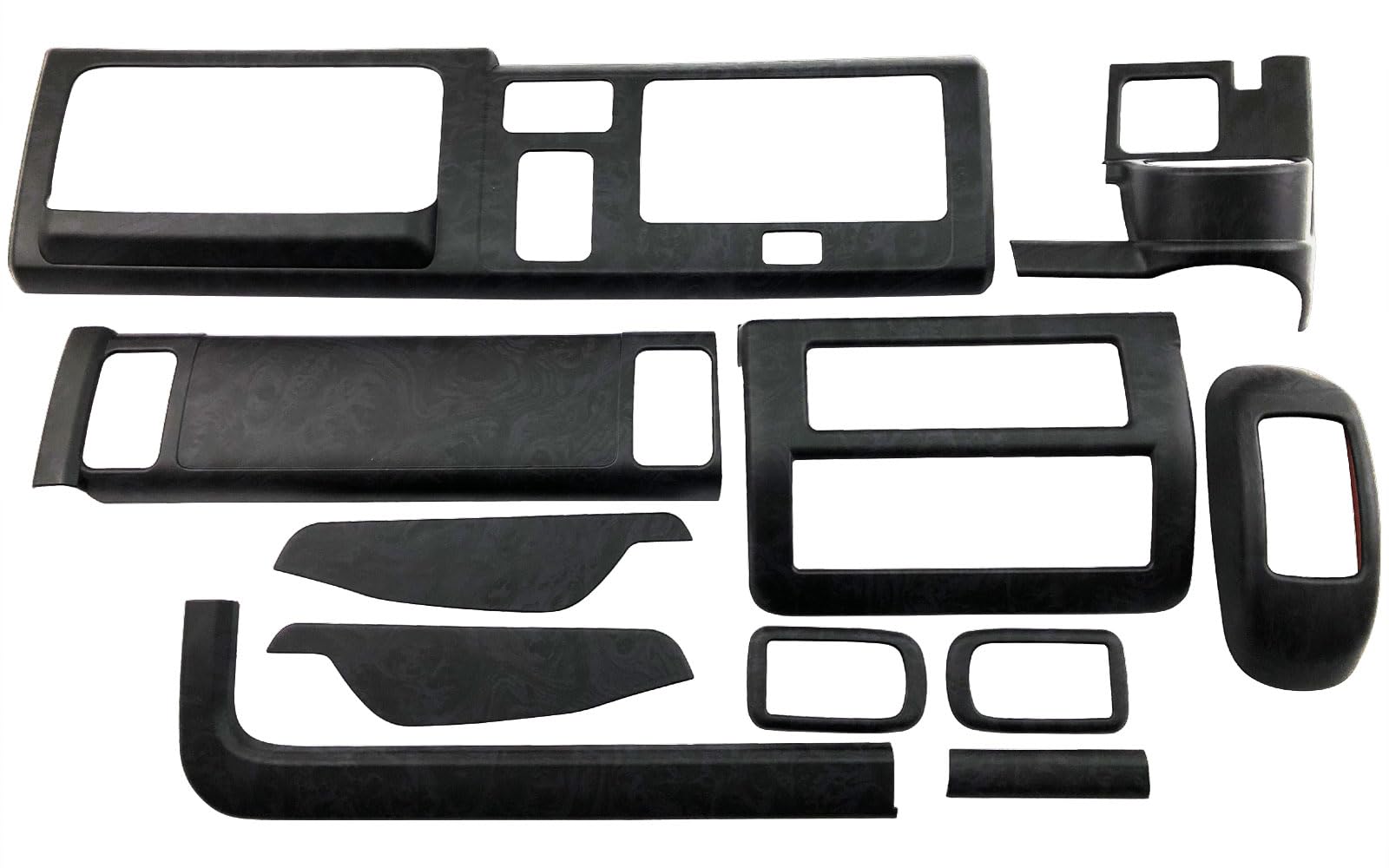 BRIGHTZ ハイゼットトラック S500P S510P 前期 インテリアパネルセット 11PC ブラックウッド調 【 WOOD－PAN－195 】 S500 S510 S 500 510 ハイゼット トラック