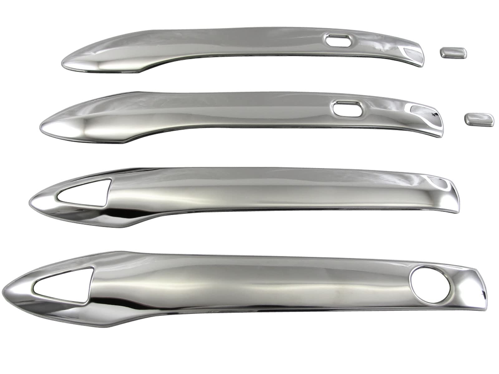 BRIGHTZ ノア 90 95 超鏡面ステンレスメッキドアハンドルカバーノブ 4PC ハーフタイプ 【 PRIUS50－NOBU－HS－A0B1C1D0E2 】 ZWR90W ZWR95W MZRA90W MZRA95W