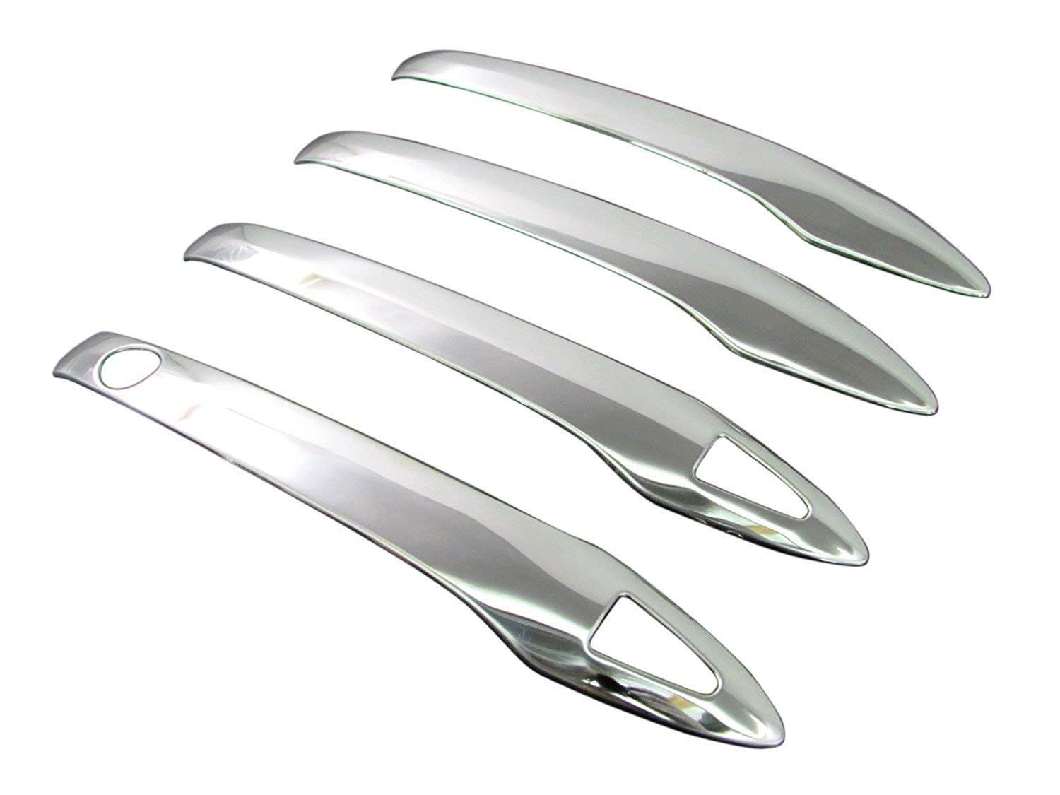 BRIGHTZ ハリアーハイブリッド AXUH80 AXUH85 超鏡面ステンレスメッキドアハンドルカバーノブ 4PC ハーフタイプ 【 PRIUS50－NOBU－HS－A2B1C1 】 XUH80 XUH85 UH80 UH85 H80 H85 80 85