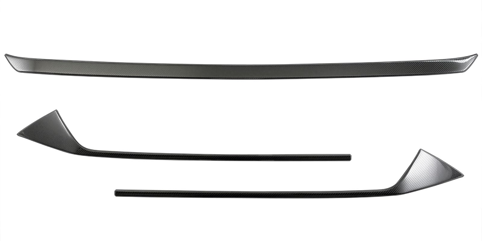 BRIGHTZ インプレッサ GU ステンレスフロントリップカバー カーボン調 3PC 【 FRO－LIP－072 】 GU6 GU7 GUD GUE