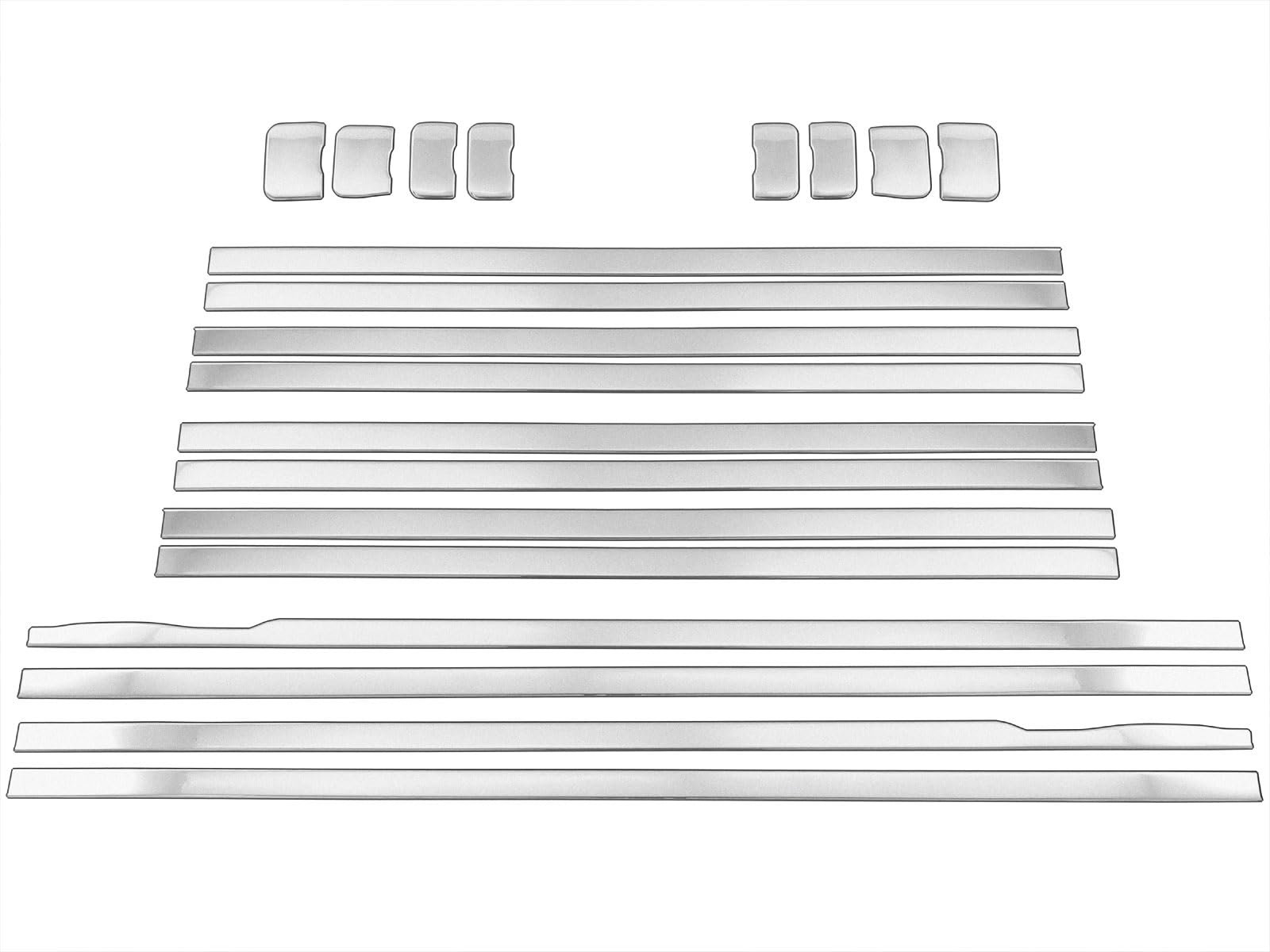 BRIGHTZ ヴェルファイア TAHA40W TAHA45W ステンレスシートレールカバー 20PC サテンシルバー 【 INT&minus;BIG&minus;031 】 TAHA40W TAHA45W｜WES STORE 25,441円