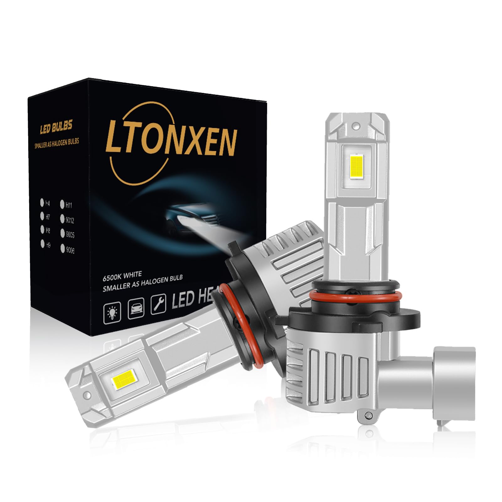 【新標準尺度車検相応う】LTONXEN HB3/9005 LED前照灯 超パウダーコンパクトヘモグロビン3led御機嫌光束用 明るさ 6500K白いこと 弁膜初っ切り飾り気の無い 12V車用相応う 2個仕掛ける