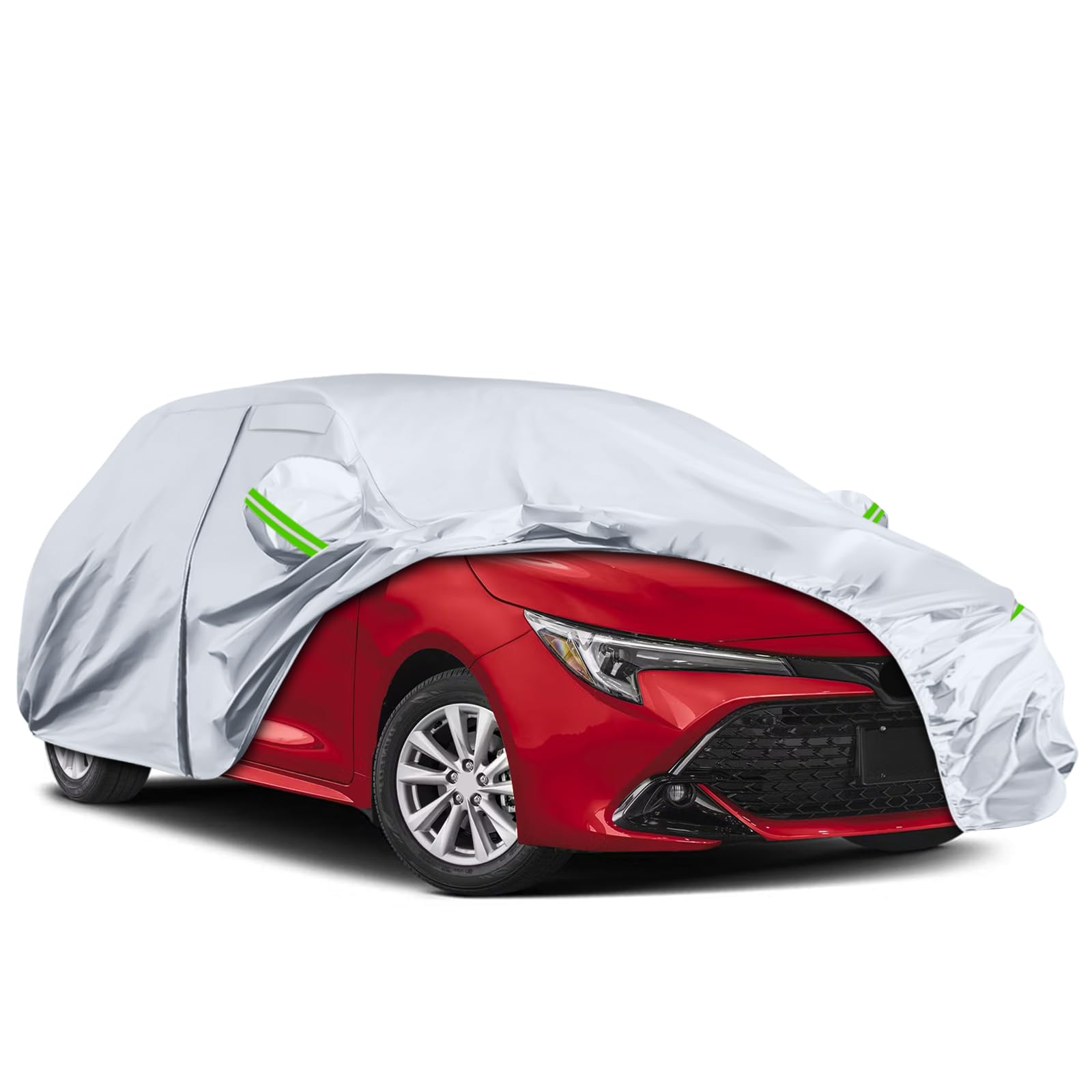 Tusamika 車 カバー トヨタ カローラ スポーツ 2018-2024 最新改良式 ボディカバー 加厚 裏起毛 黄砂対策 防水防塵防輻射紫外線 弾力な防風ロープ付き 四季対応 品質保証（トヨタ Corolla Sport H30-R6
