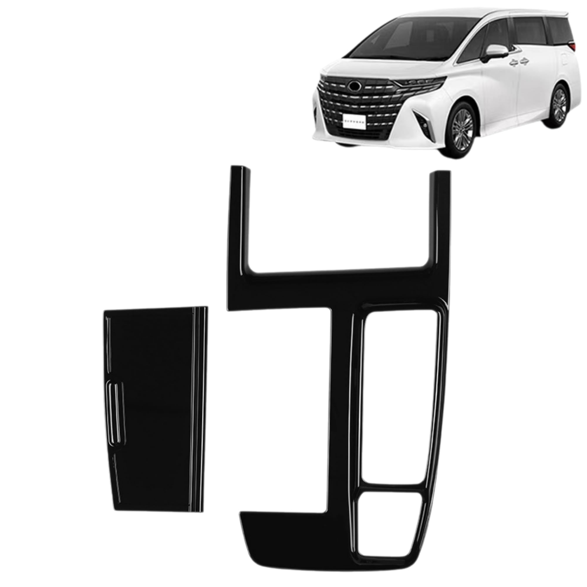DodoxDIY 適用新型 アルファード40系 ヴェルファイア 40系 カスタム アクセサリー パーツ シフトパネルカバー ガーニッシュ ギアシフトパネルカバー 車種専用 室内装 用品 グッズ 保護 パーツ