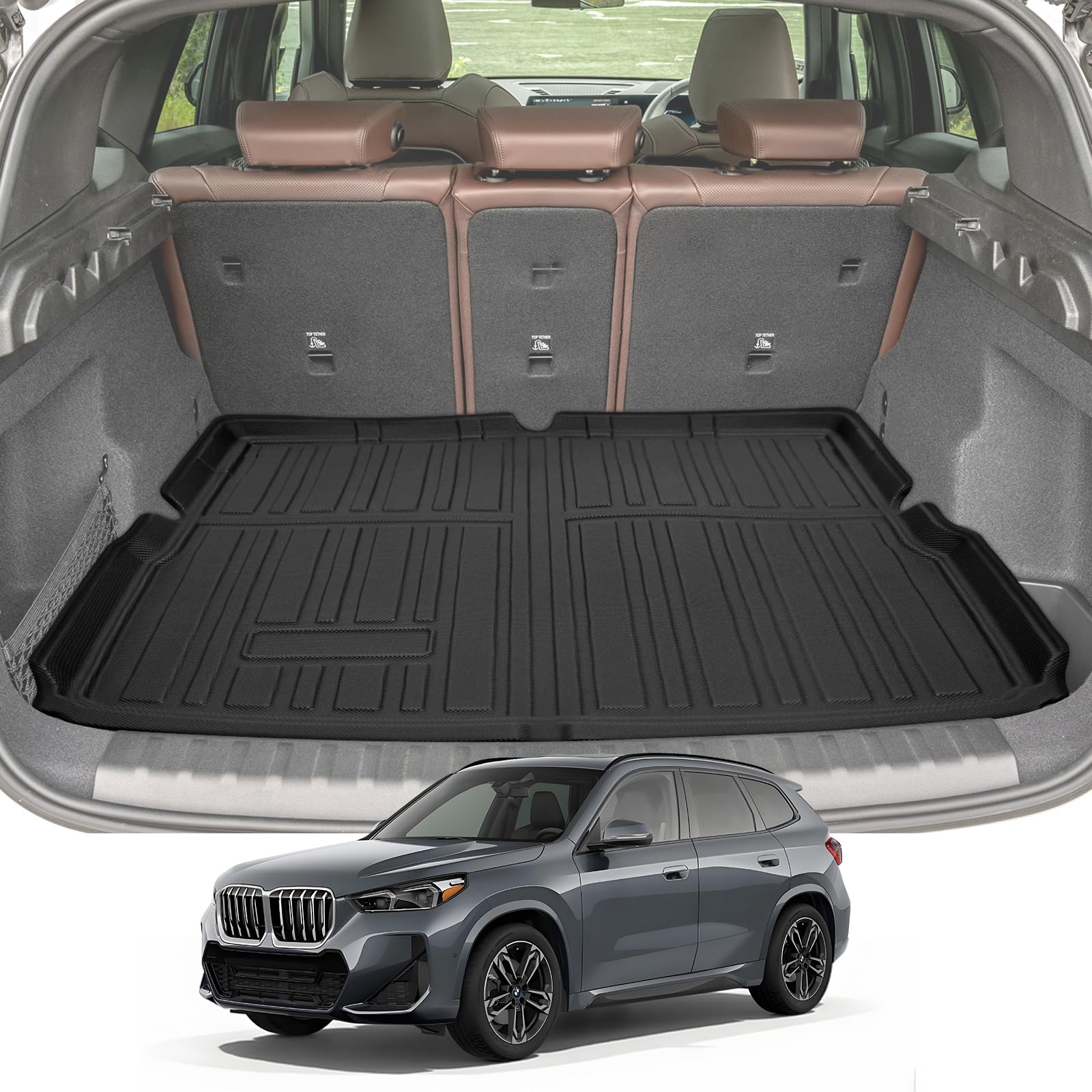 LANGBEAN 新型 BMW X1 U11 ラゲッジマット 3D 防水マット TPE製 滑り止めマット 取り付け簡単 防キズ 防水 防汚 滑り止め BMW X1 専用 内装 カスタム パーツ｜WES STORE