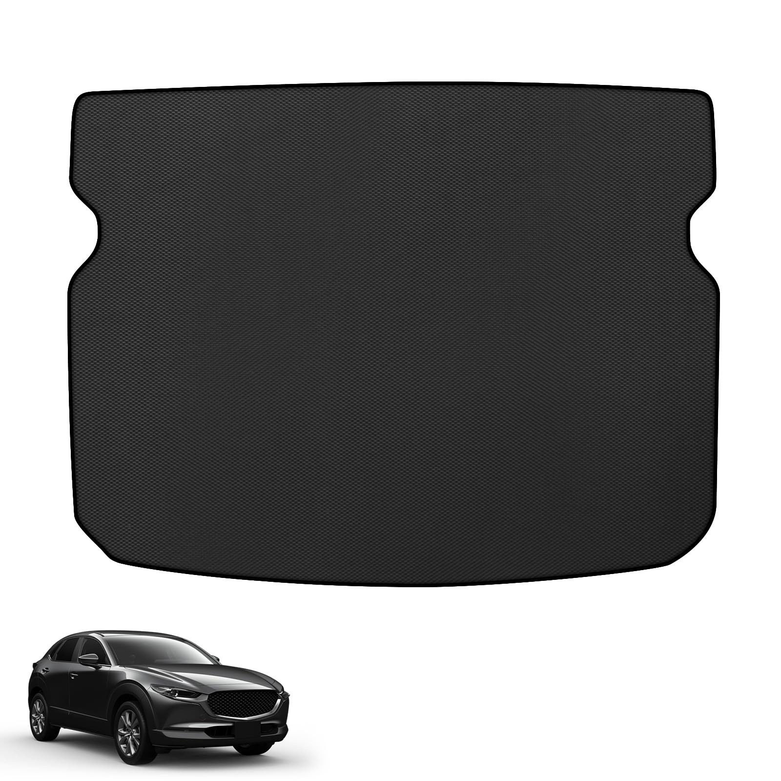 新型 マツダ CX-30 車種専用 ラゲッジマット CX30 DM系 専用 2Dトランクマット PVC素材 カーゴマット 滑り止め 巻け収納 保護マット 防水 耐汚れ 耐摩擦 ラゲッジトレイ 取付簡単 カスタム 内装パ