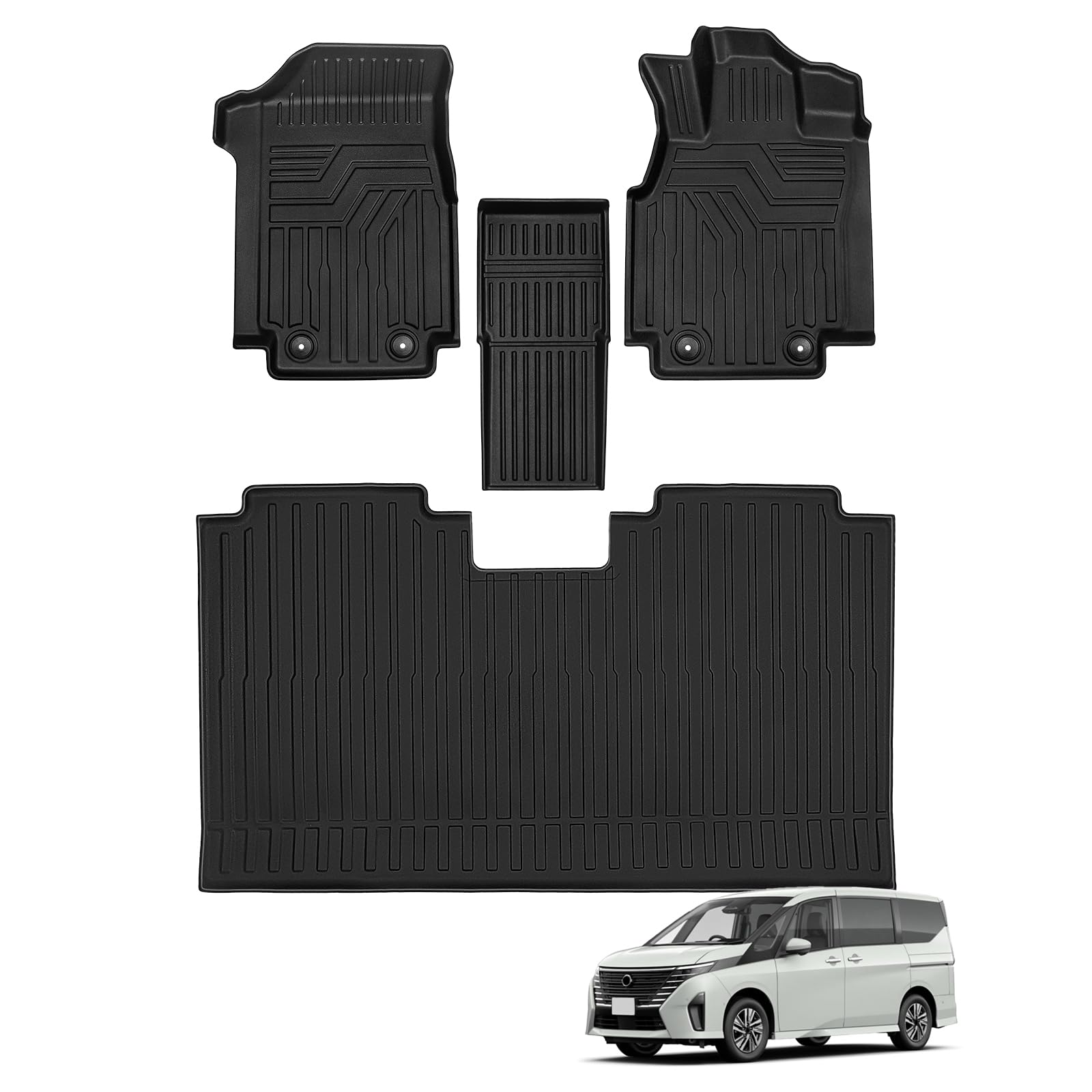 新型 セレナ C28 フロアマット 車種専用設計 ガソリン車専用 serena C28 専用 立体 3Dフロアマット TPE素材 カーマット 滑り防止 耐汚れ 取付簡単 カー用品 立体構造 耐摩擦 防水マット カスタム