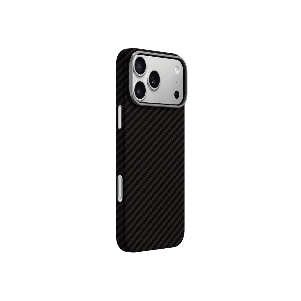 KZDOO アラミド繊維 KEIVLAR for iPhone 17 Pro Max ケース 黒 |極薄 耐衝撃 超軽量 Black ケブラー|WES STORE