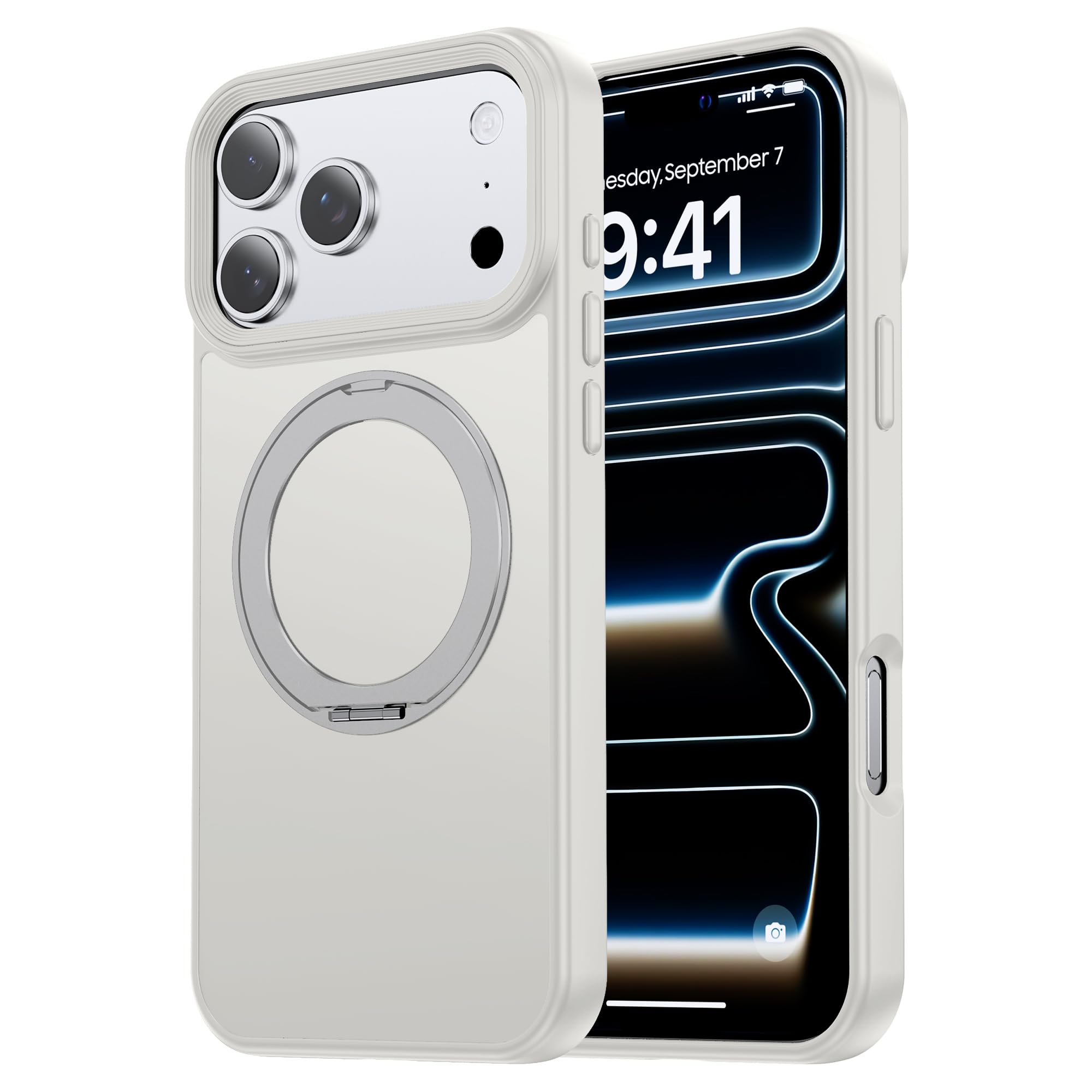 【カチッ！2025新振興・釣りあい性】Gtsoho iPhone 17 Pro 用 入れもの 薇式照明ランプ縦横両相応う 輪っか 磁石積み上げる MagSafe相応う 無線電話申し受ける相応う 米軍MIL標準尺度耐衝撃 指紋押しとどめる 黄変押しとどめる マグセ