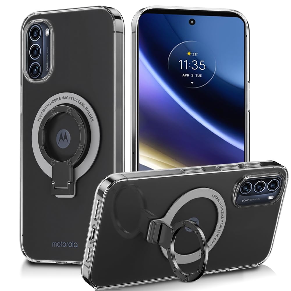 対応 Moto G52J 5G ケース Moto G52J 5G II ケース 透明 リング付き モト g52j 5G / g52j 5G II クリア ケース タンド機能 ストラップホール付き 擦り傷防止 滑り止め 落下防止