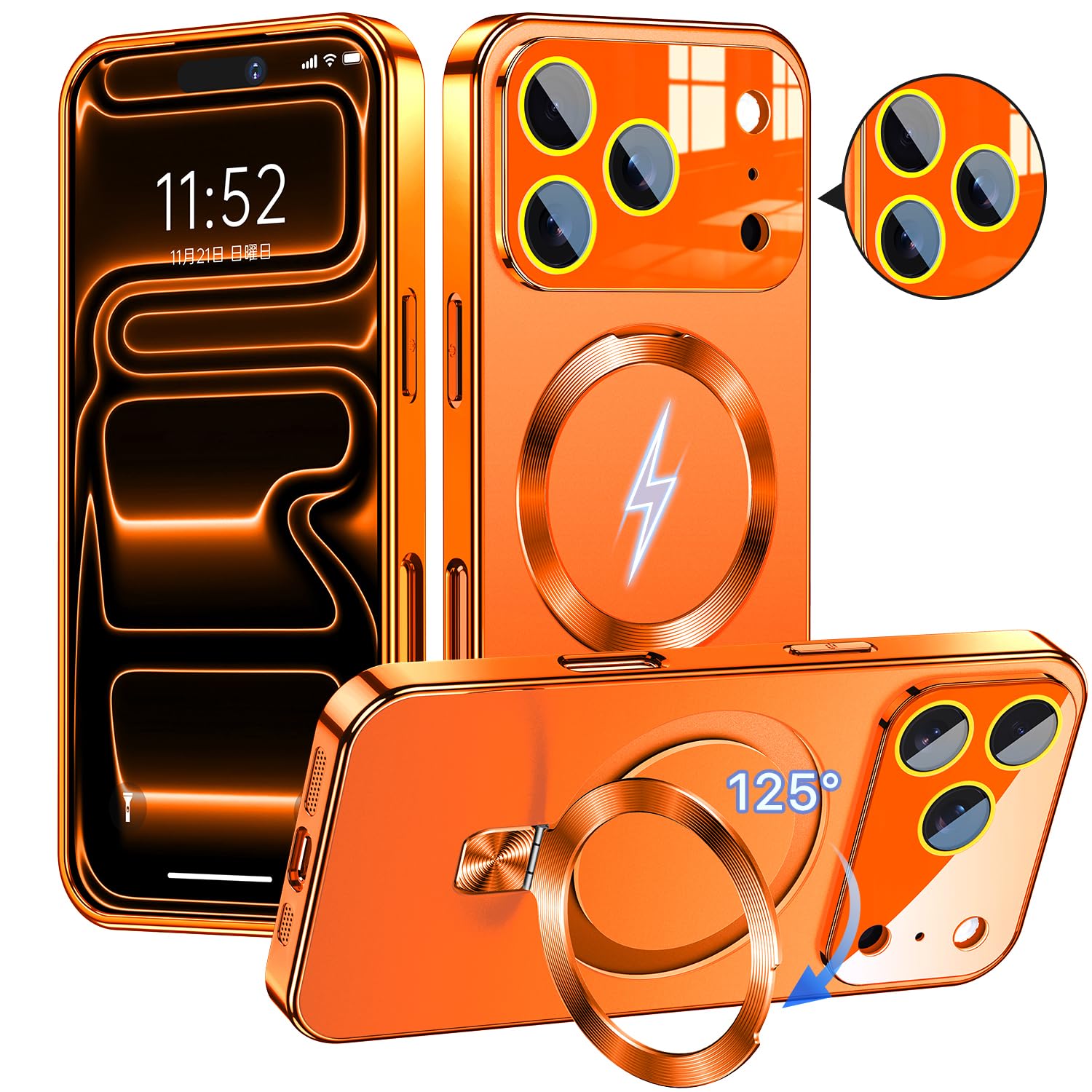 【2025最高傑作&4つの機能を一度に実現】TISTUNST iPhone 17 Pro 用 ケース Magsafe対応 指紋防止/マット仕上げ 米軍MIL規格 耐衝撃 ランヤードホール付き マット金属フレーム 最大25W急速充電対応 感 |WES STORE