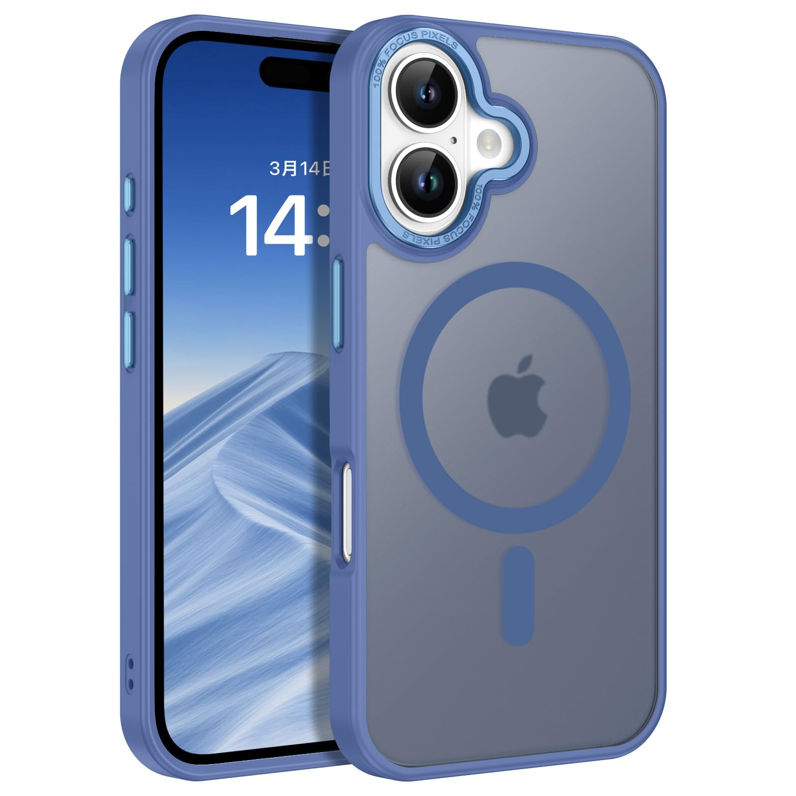 VENINGO iPhone 17 用 ケース MagSafe対応 マグネット搭載 落下防止 耐衝撃 米軍規格 軽量 スリムフィット スマホケース TPU+PC 保護 擦り傷防止 半透明 黄ばみなし 指紋防止 いPhone 17 (2025) カバー 6.3